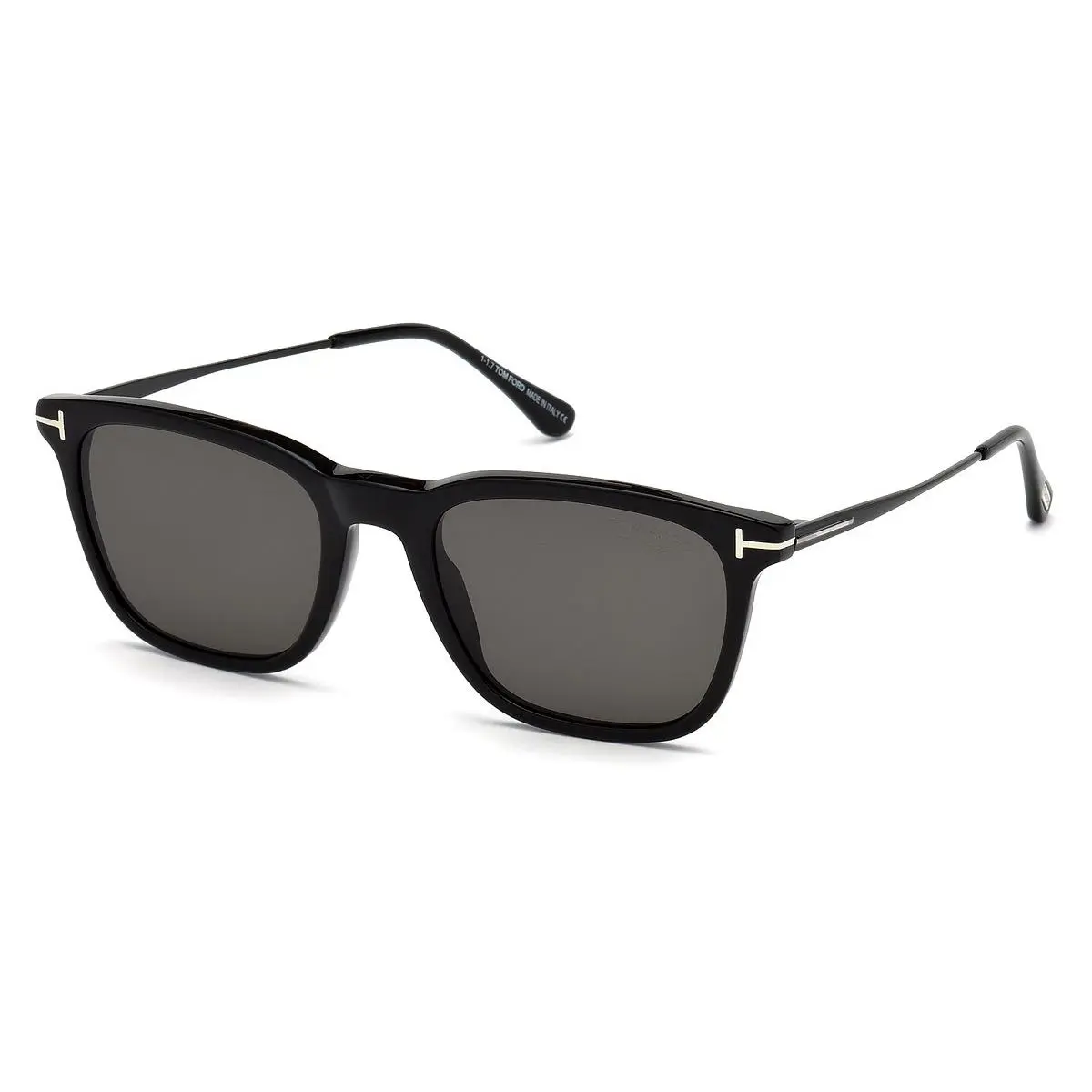 Tom Ford Men Geometric Sunglasses FT0625 Arnaud-02 01D Shiny Black 53mm