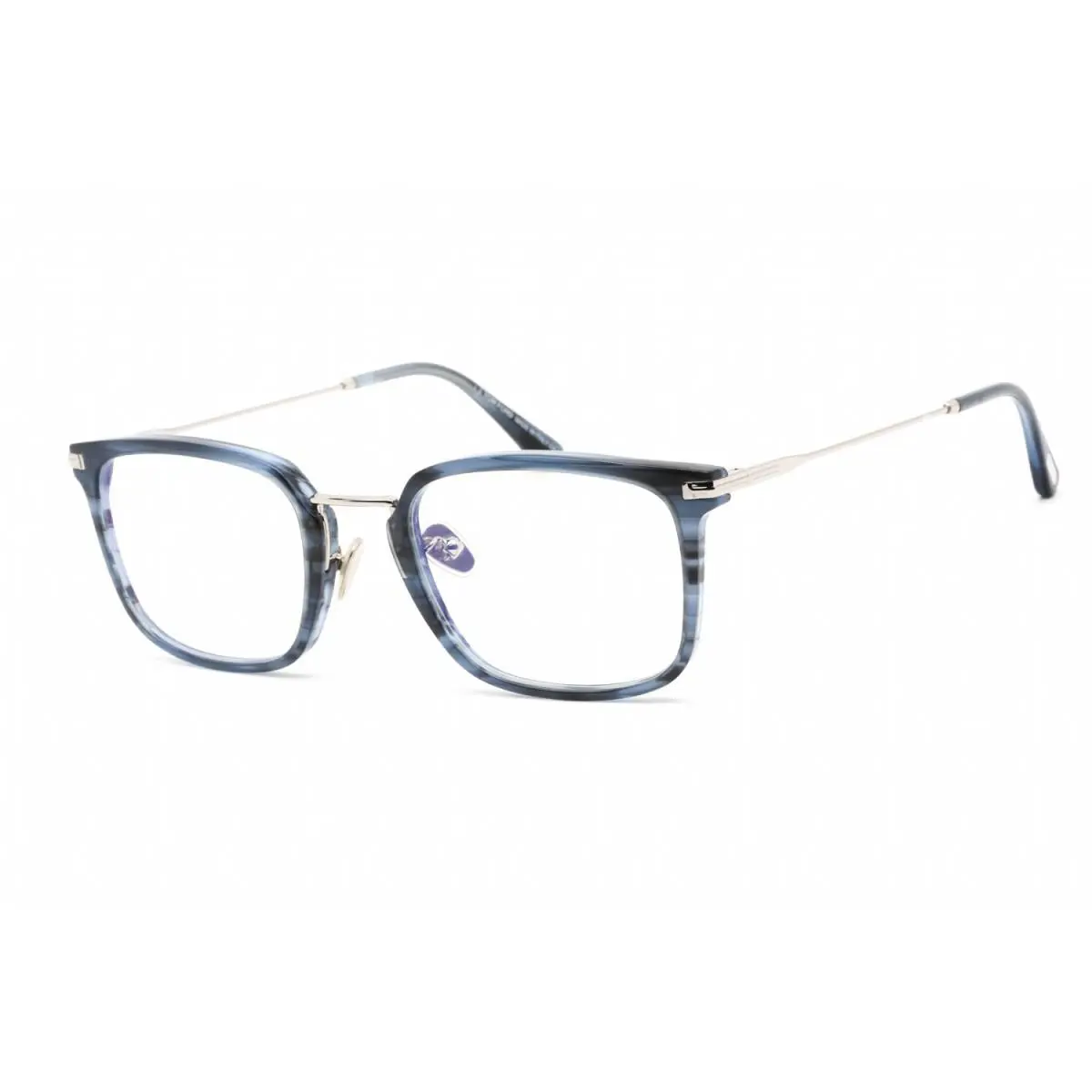 Tom Ford FT TF5747-D-B 055 Square Blue Havana Tortoise Eyeglasses
