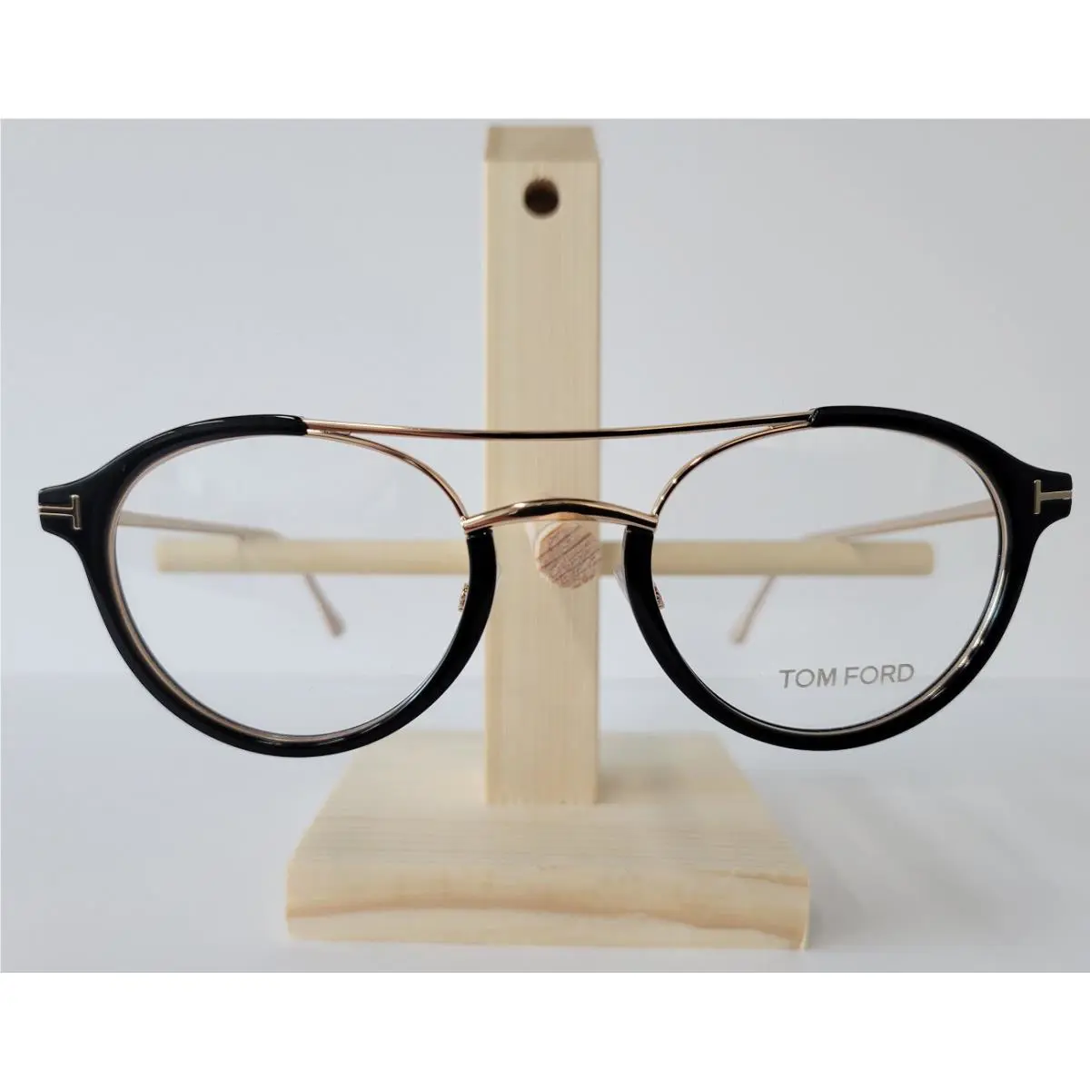 Tom Ford TF-5515 Eyeglasses Black Gold 001