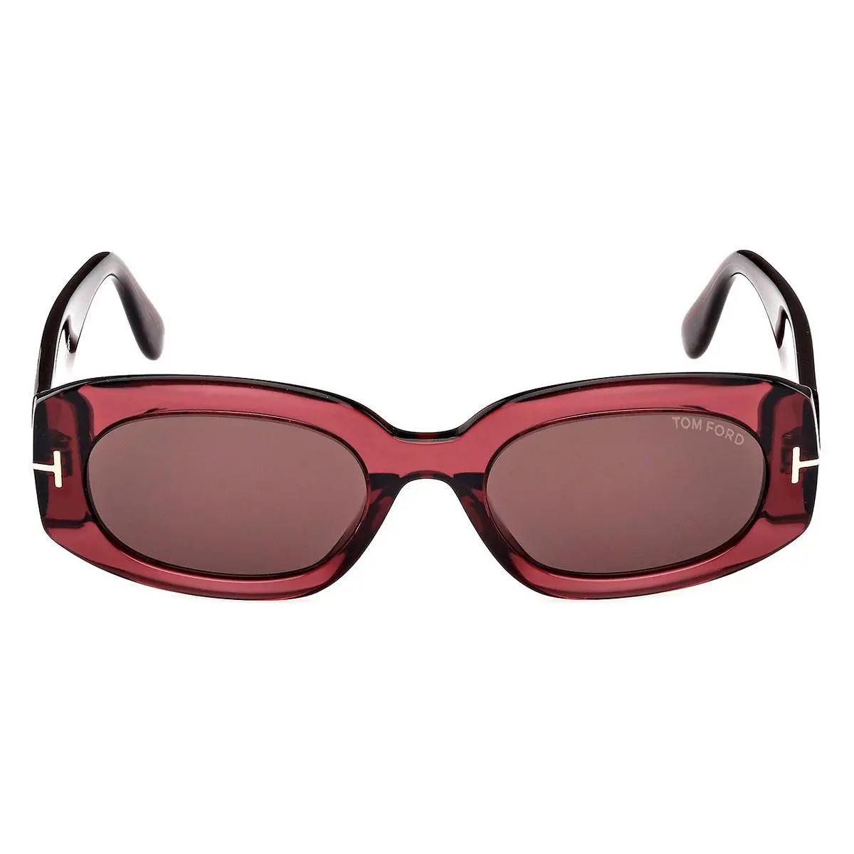 Tom Ford Cielle FT1187 Sunglasses Female Shiny Bordeaux 52mm - Frame: Shiny Bordeaux, Lens: Brown