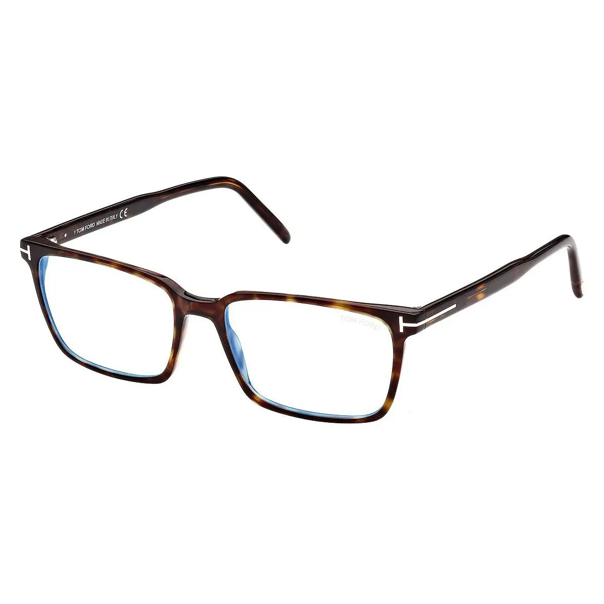 Tom Ford FT 5802B 052 Shiny Classic Dark Havana Eyeglasses 55mm - Frame: Havana