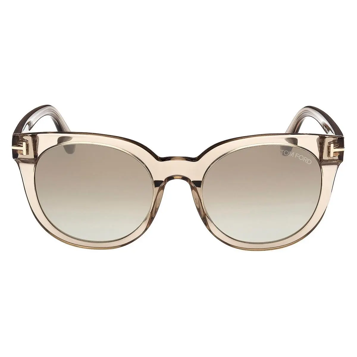 Tom Ford FT1109 Moira Sunglasses Women Shiny Light Brown 53mm - Frame: Shiny Light Brown, Lens: Brown Mirrored