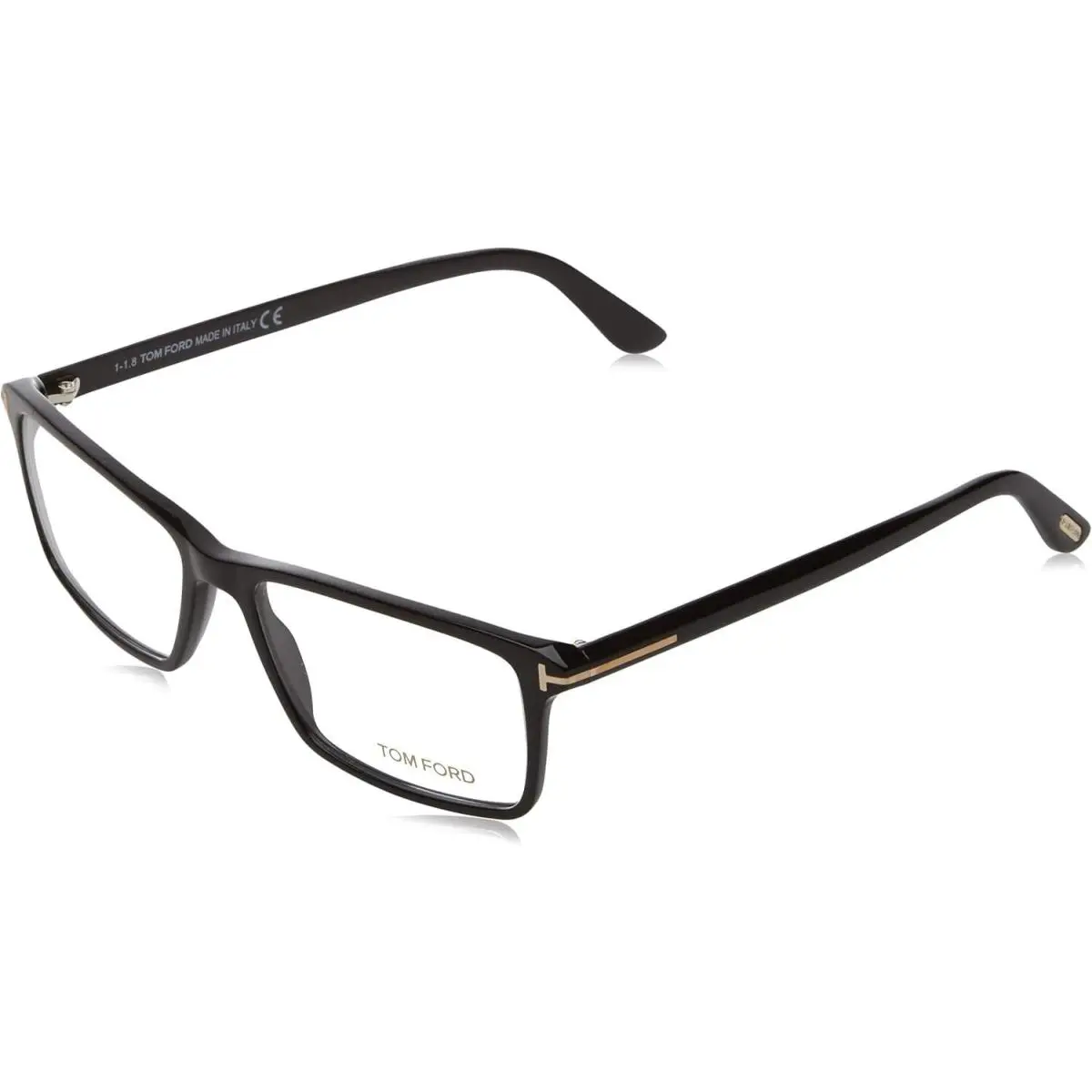 Tom Ford Men`s TF 5408 001 Black Clear Rectangular Eyeglasses 56mm