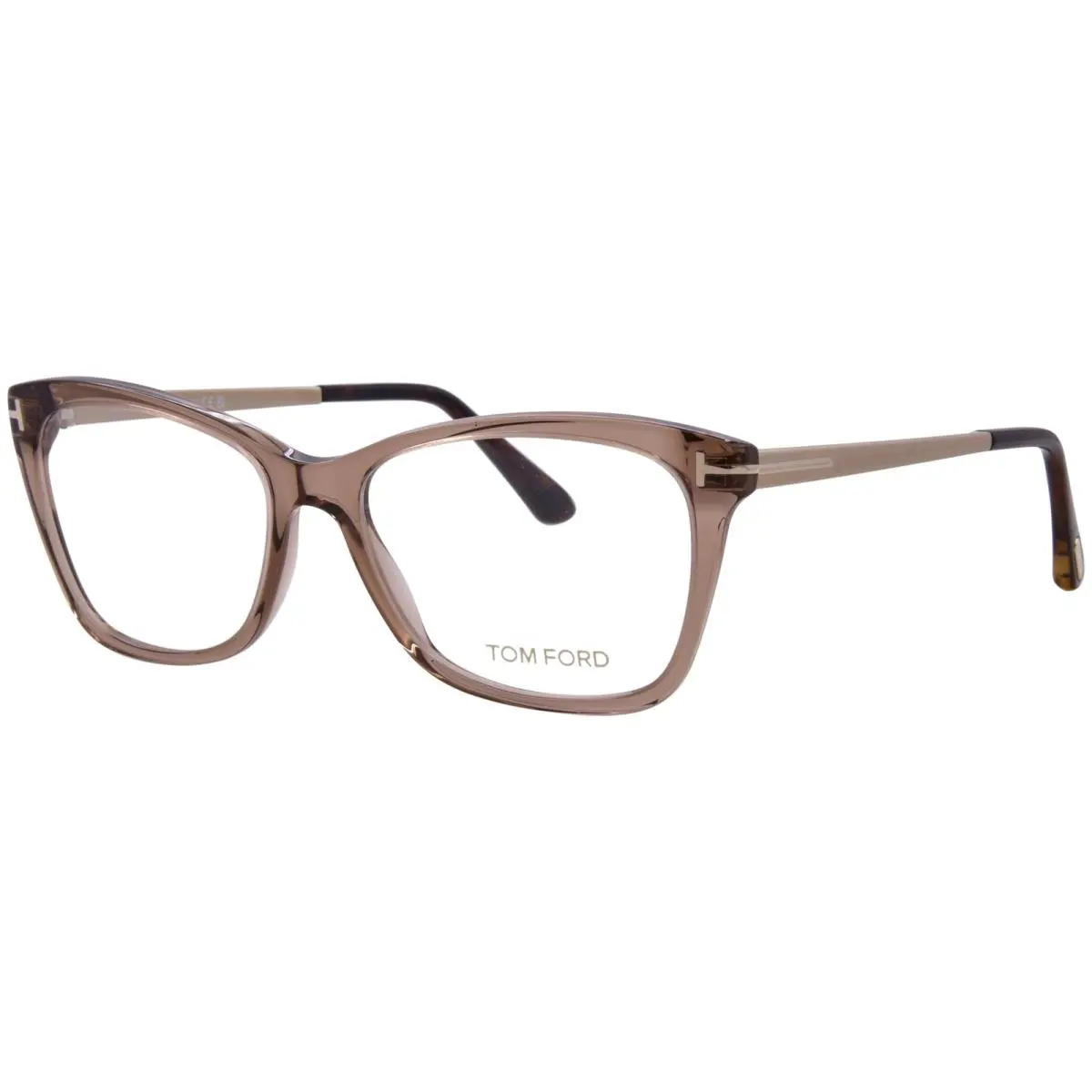 Tom Ford FT5353 045 Eyeglasses Women`s Brown Full Rim Cat Eye 54mm