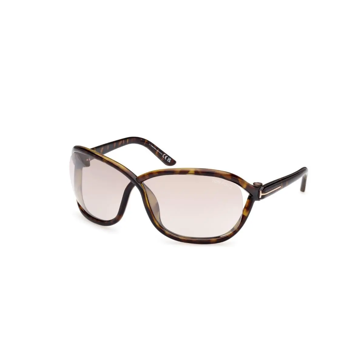 Tom Ford FT1069 52G Dark Havana/brown Mirror Sunglasses 68-7-115