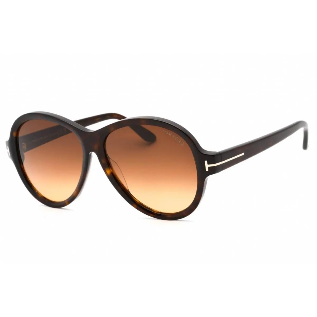 Unisex Sunglasses Dark Havana Plastic Oversized Shape Frame FT1033 52F by Tom Ford