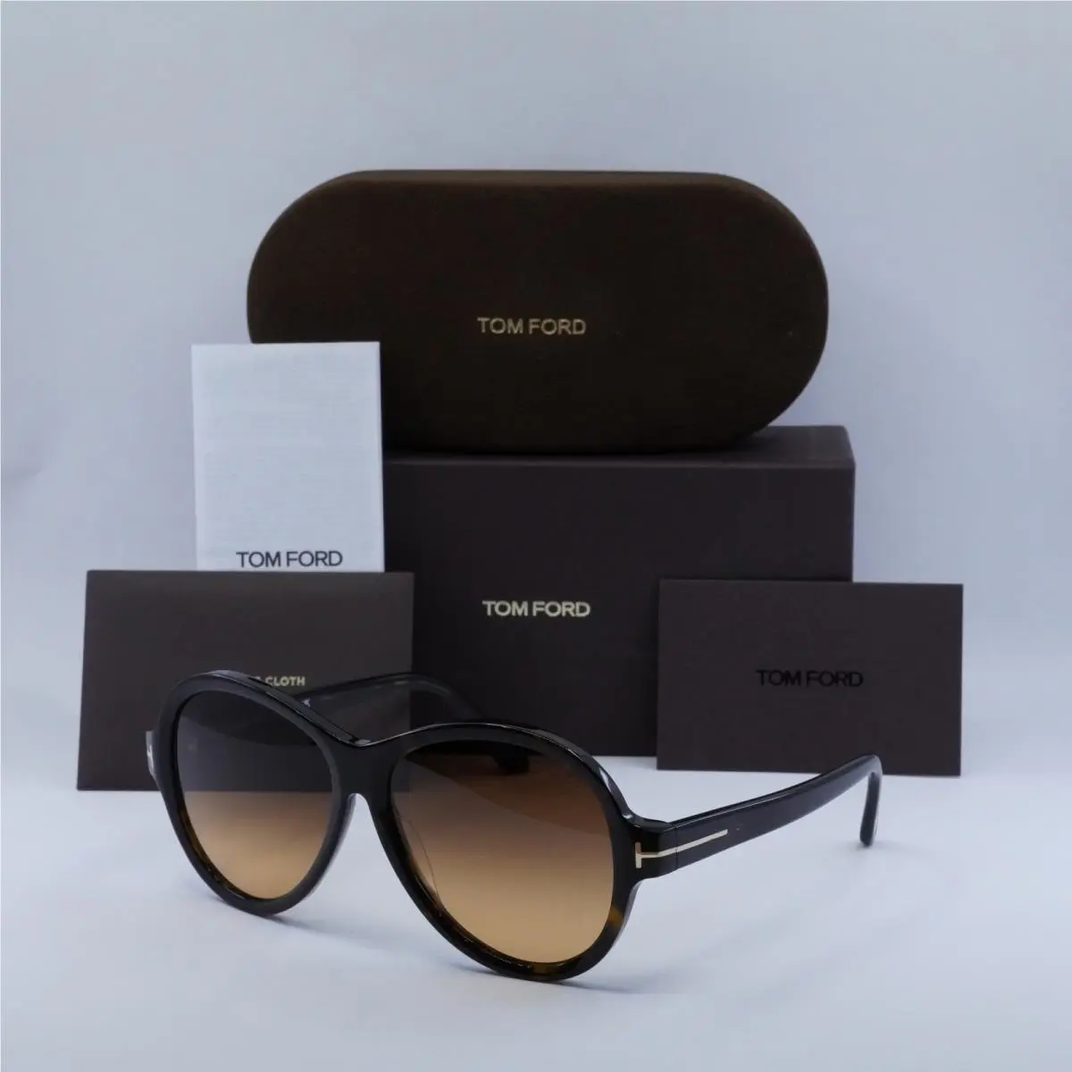 Tom Ford FT1033 52F Dark Havana/gradient Brown 59-15-140 Sunglasses