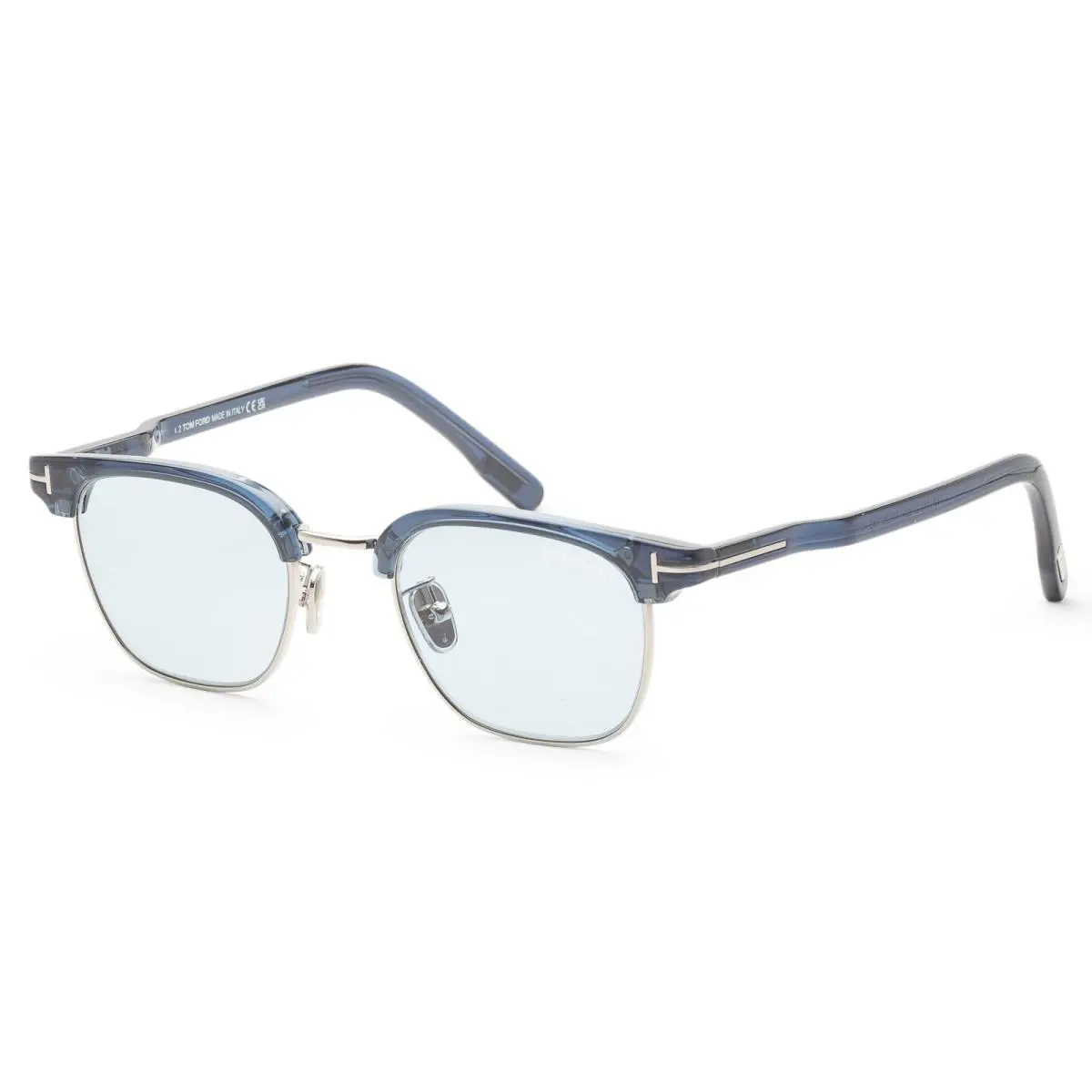 Men`s Fashion 47 mm Shiny Blue Sunglasses FT1119-D-90A-47 by Tom Ford