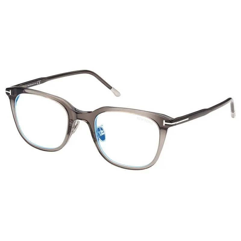 FT5776-D-B 020 Light Gray/clear Blue Light Block 53mm Eyeglasses by Tom Ford