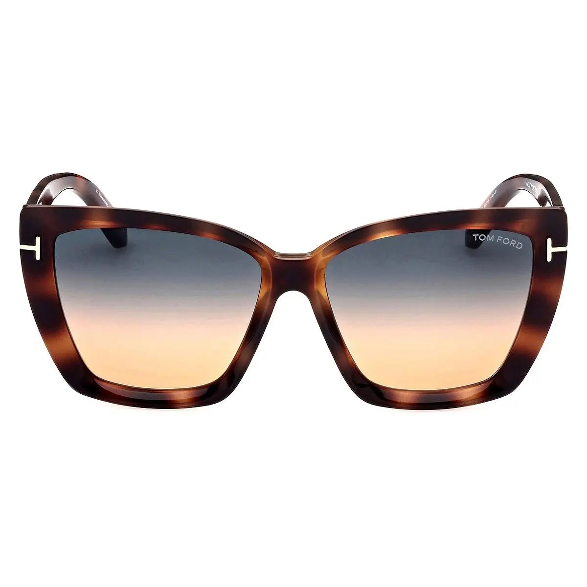 Tom Ford FT0920 Scarlet-02 Sunglasses Shiny Medium Havana Gradient Teal 57mm