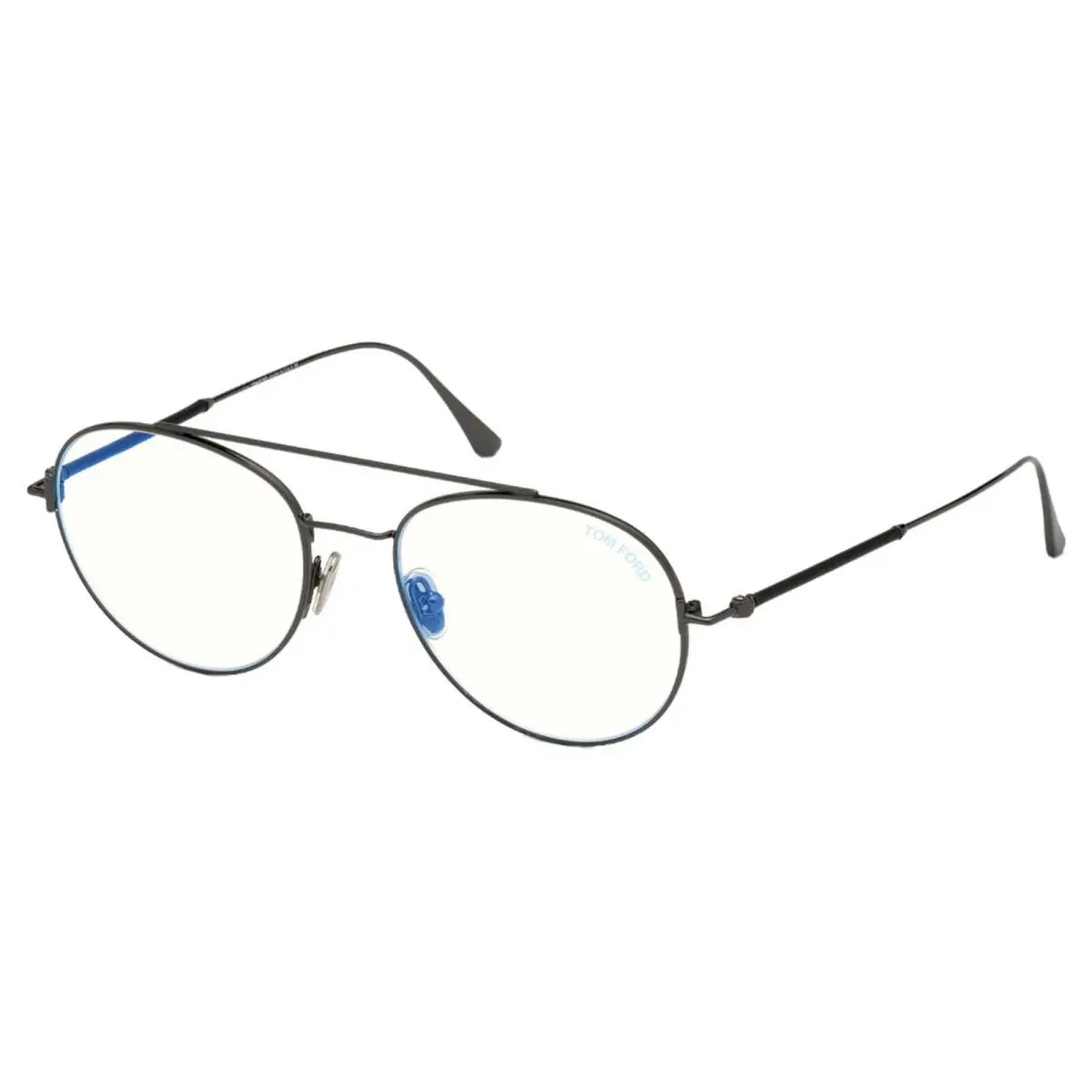 Tom Ford FT 5657-B Blue Block Dark Ruthenium 012 Eyeglasses