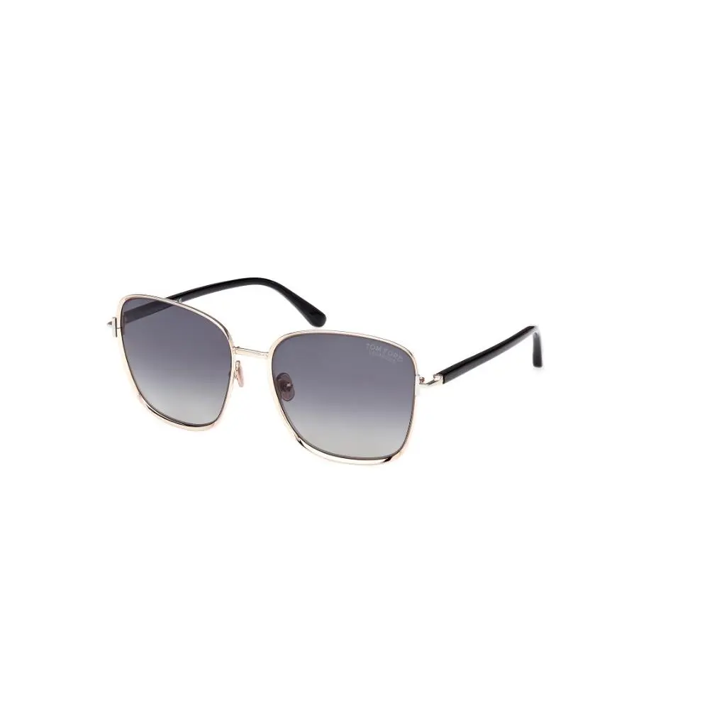 Tom Ford Fern Sunglasses FT1029-28D Black w/ Gray Lens 57mm