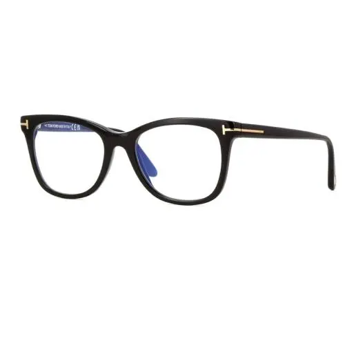 Tom Ford FT5986-B 001 Shiny Black/shiny Black Square Women`s Eyeglasses