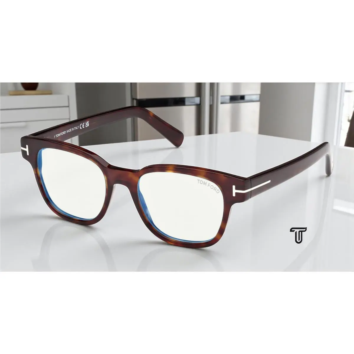 Tom Ford FT5977 B 052 BB Dark Havana 50 mm Men`s Eyeglasses