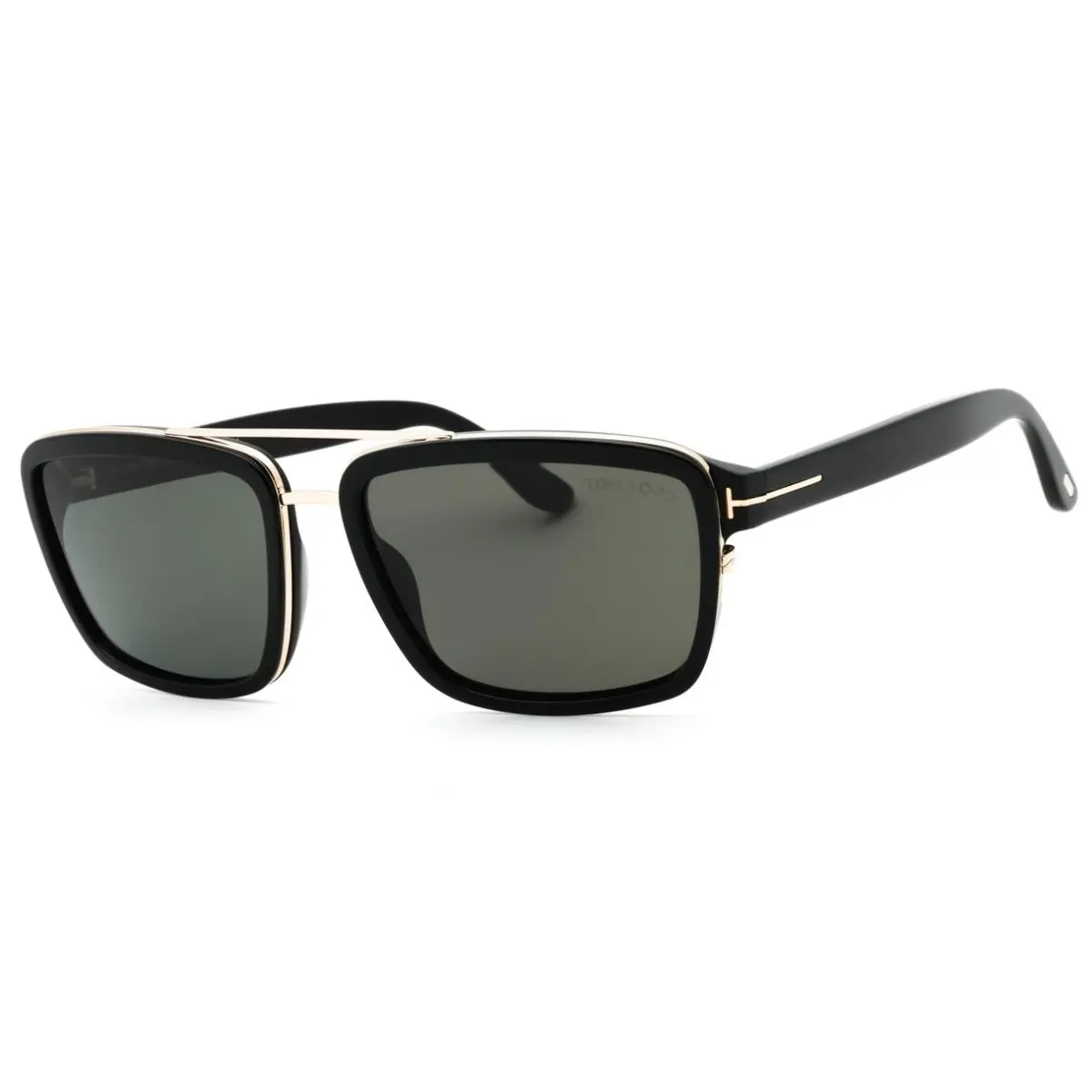 Tom Ford Anders FT0780 01D Sunglasses Black Frame Smoke Polarized Lenses 58mm