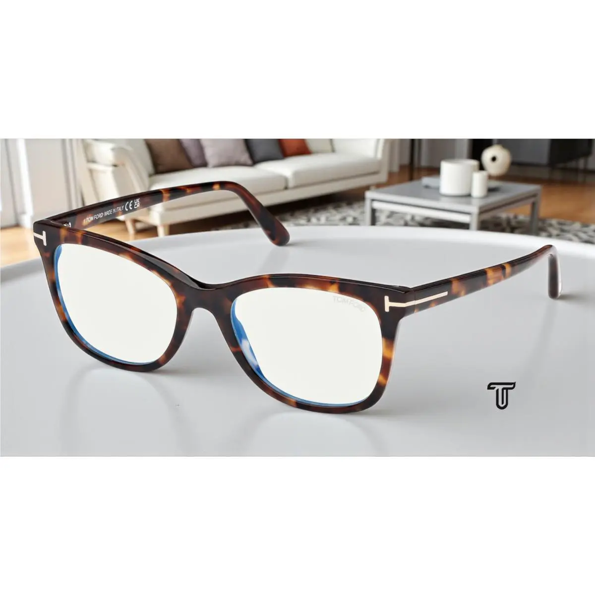 Tom Ford FT5986 B 052 BB Dark Havana 52 mm Women`s Eyeglasses