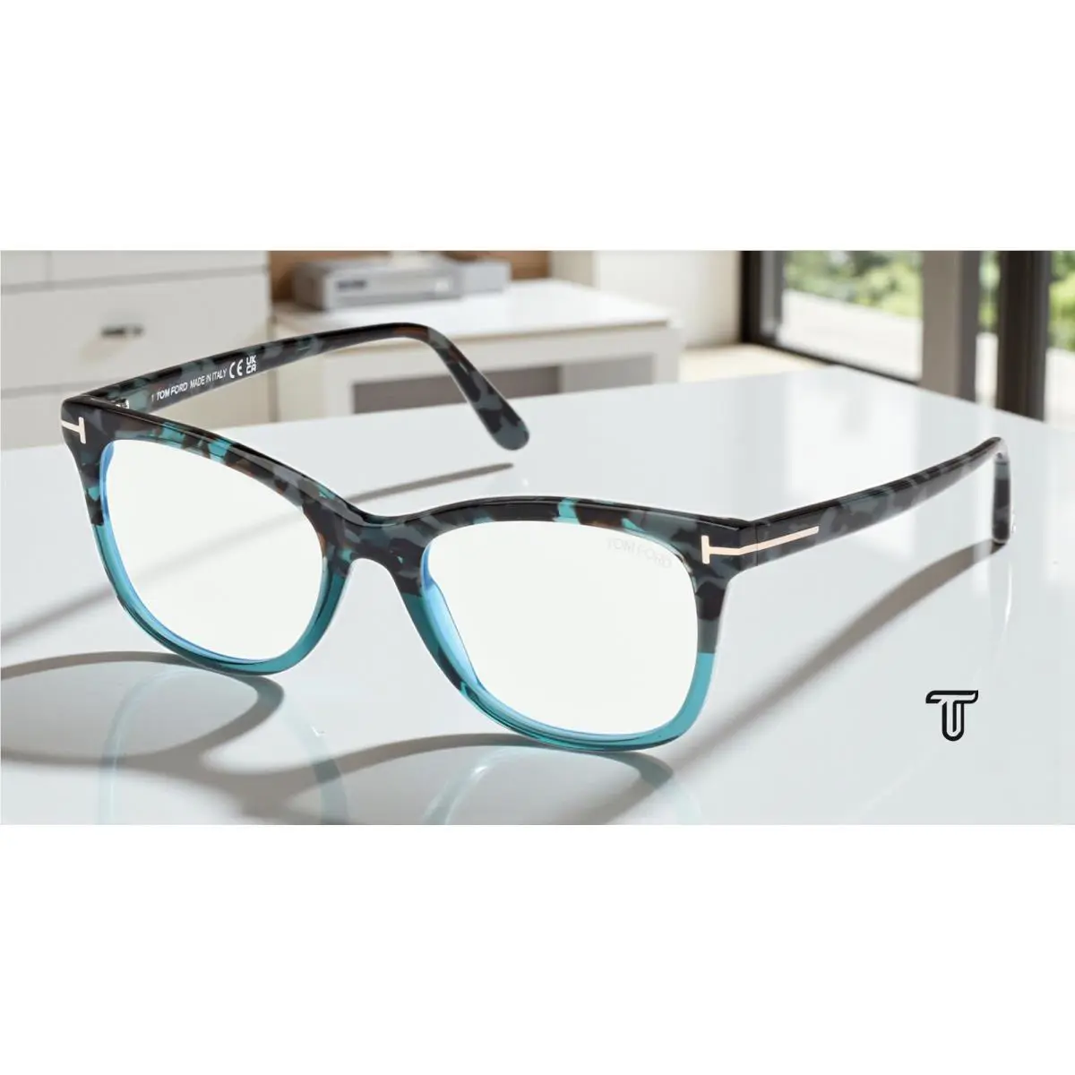 Tom Ford FT5986 B 055 BB Coloured Havana 52 mm Women`s Eyeglasses