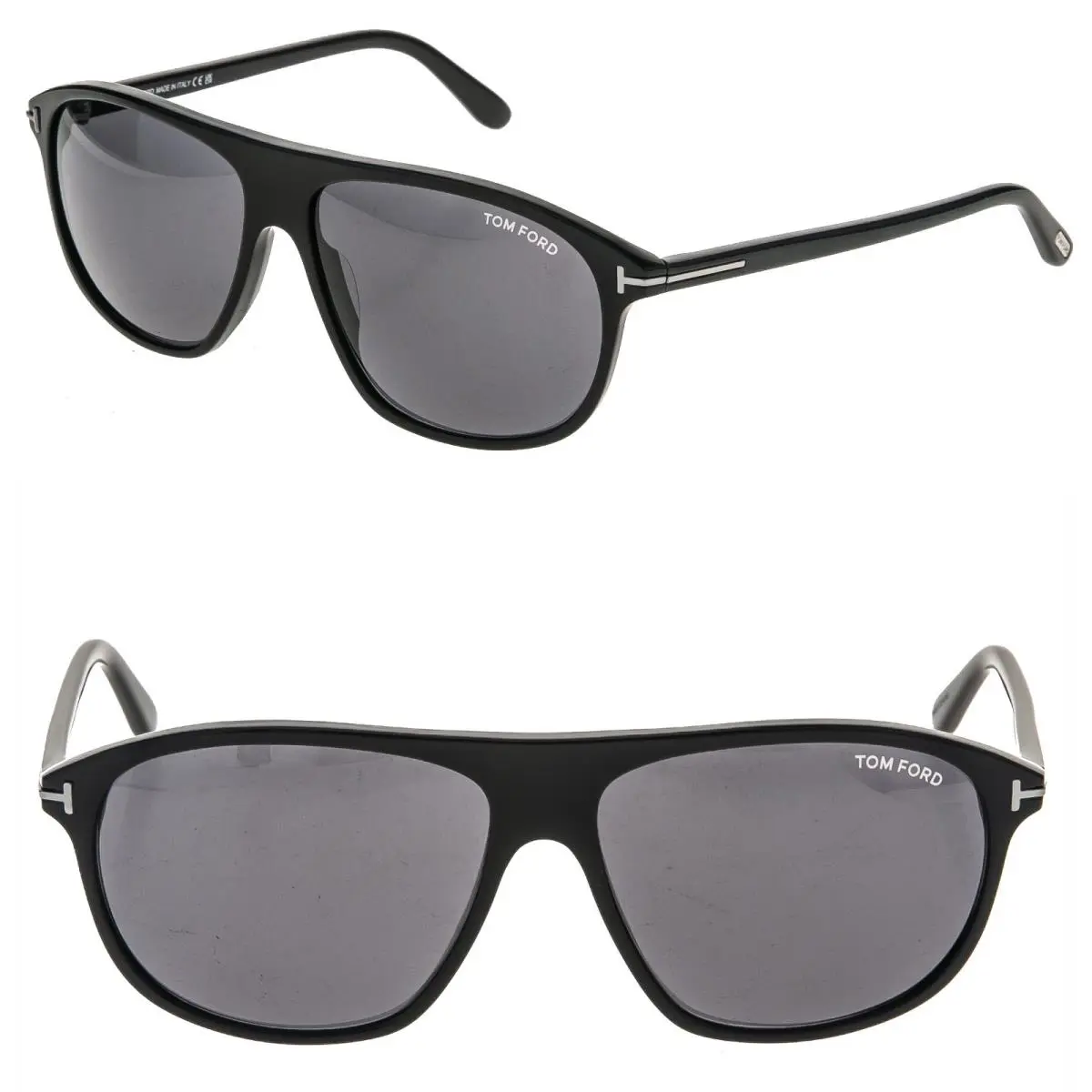 Tom Ford Prescott Sunglasses FT1027 52E 60MM Dark Havana Frame Brown Lenses