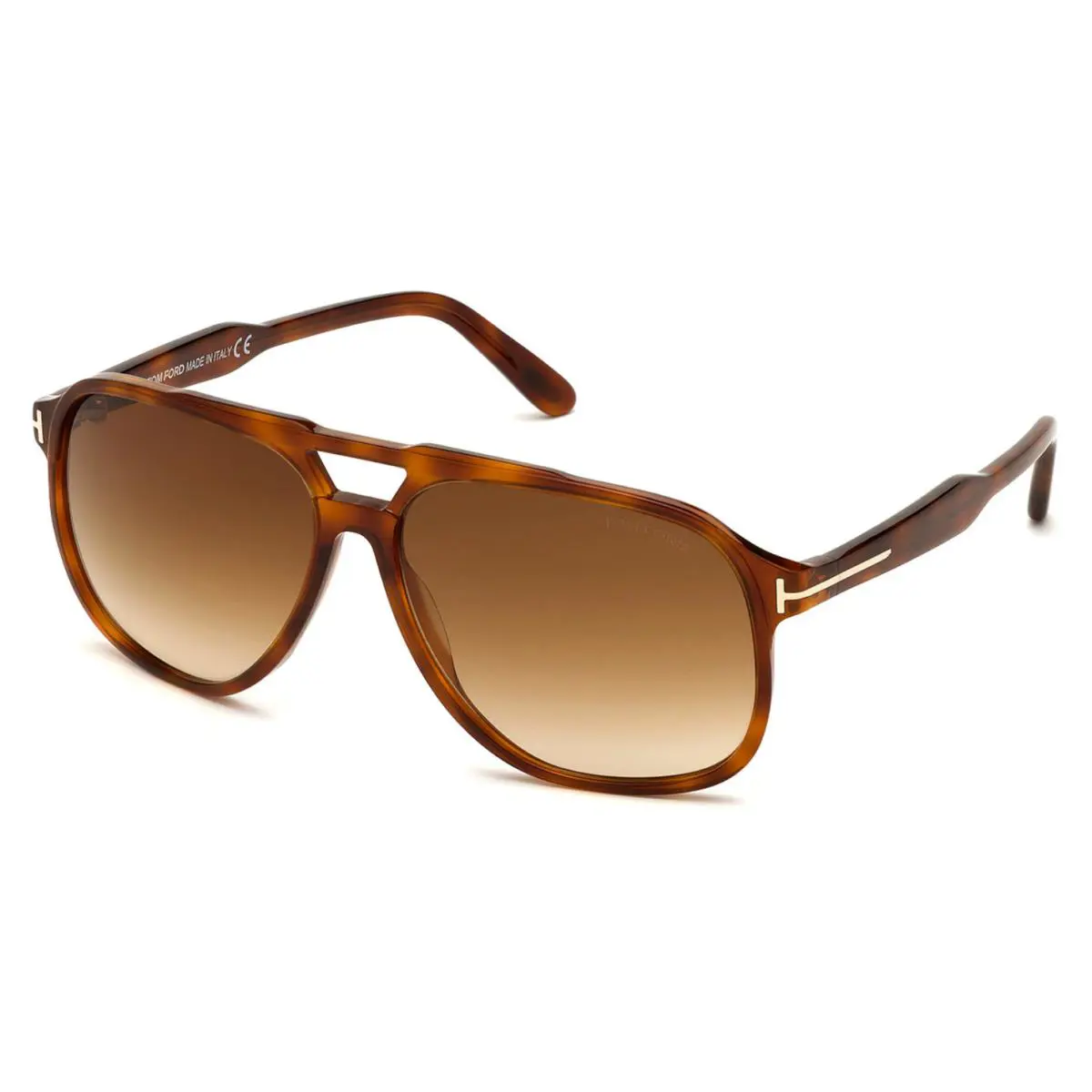 Tom Ford Raoul FT0753 53F Sunglasses Havana Frame Gradient Brown Lenses 62mm - Frame: Brown, Lens: Brown