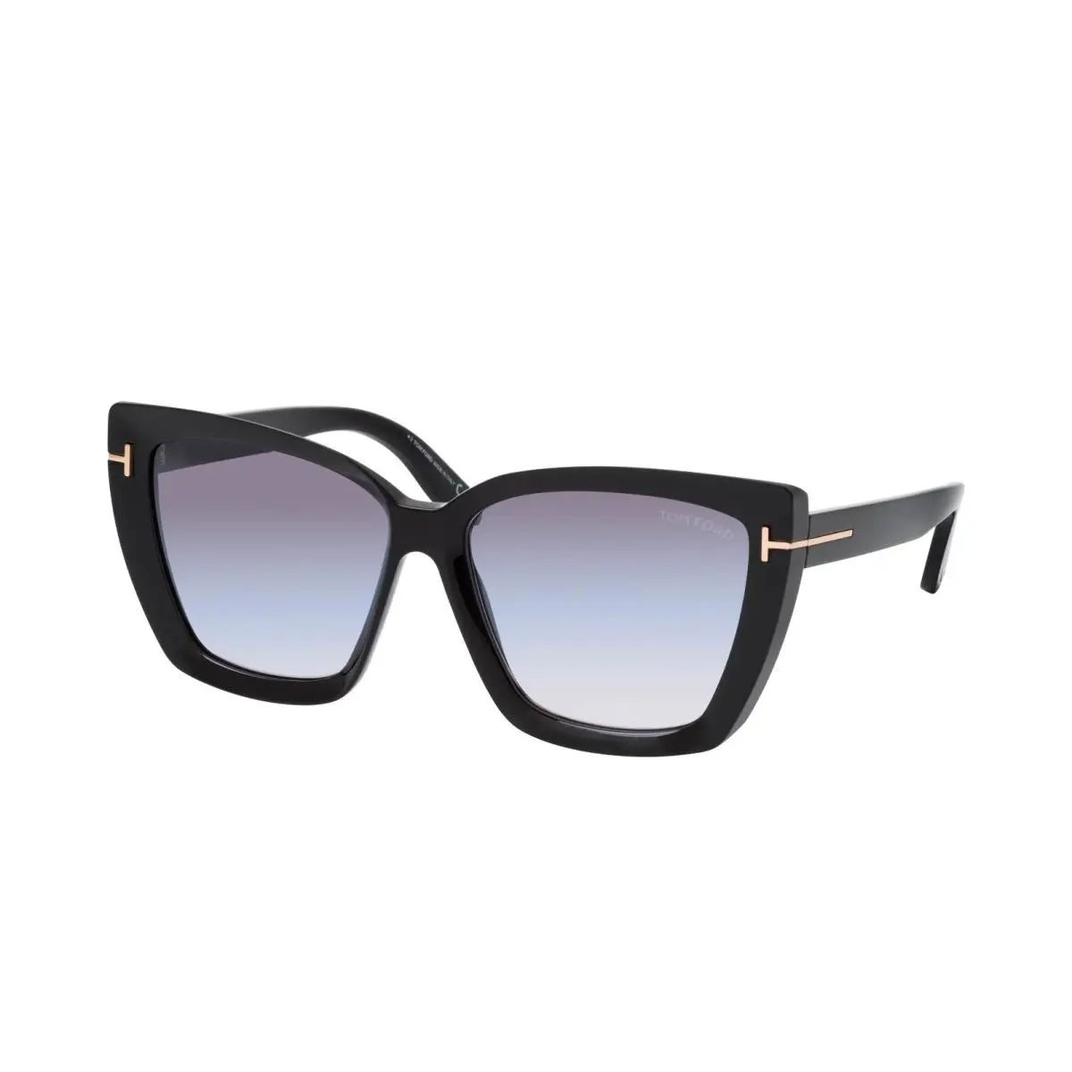 Tom Ford Scarlet FT 0920 01B Shiny Black - Blue Sunglasses 57mm/New /authentic