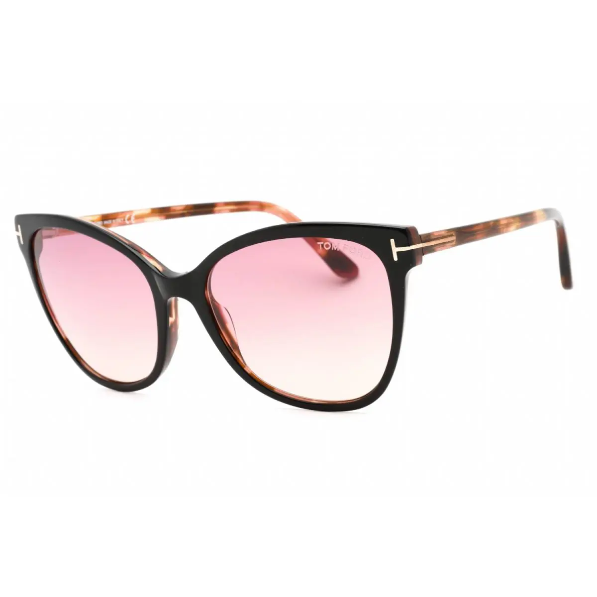 Tom Ford FT0844 05T Sunglasses Black Frame Gradient Bordeaux Lenses 58mm /