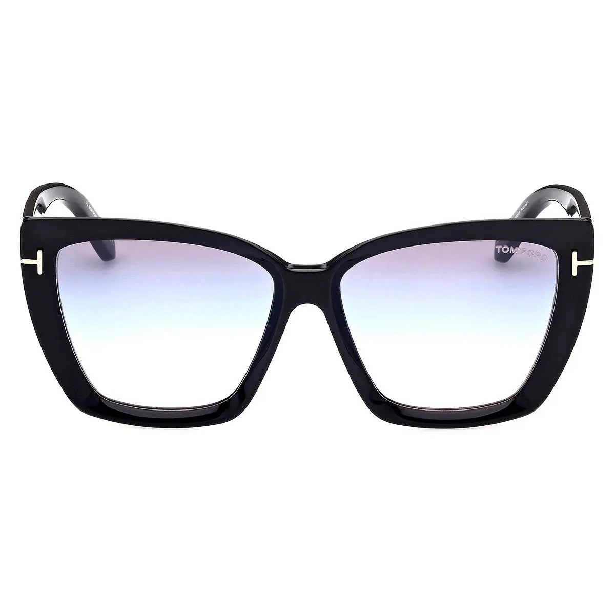 Tom Ford FT0920 Scarlet-02 Sunglasses Shiny Black Gradient Blue 57mm