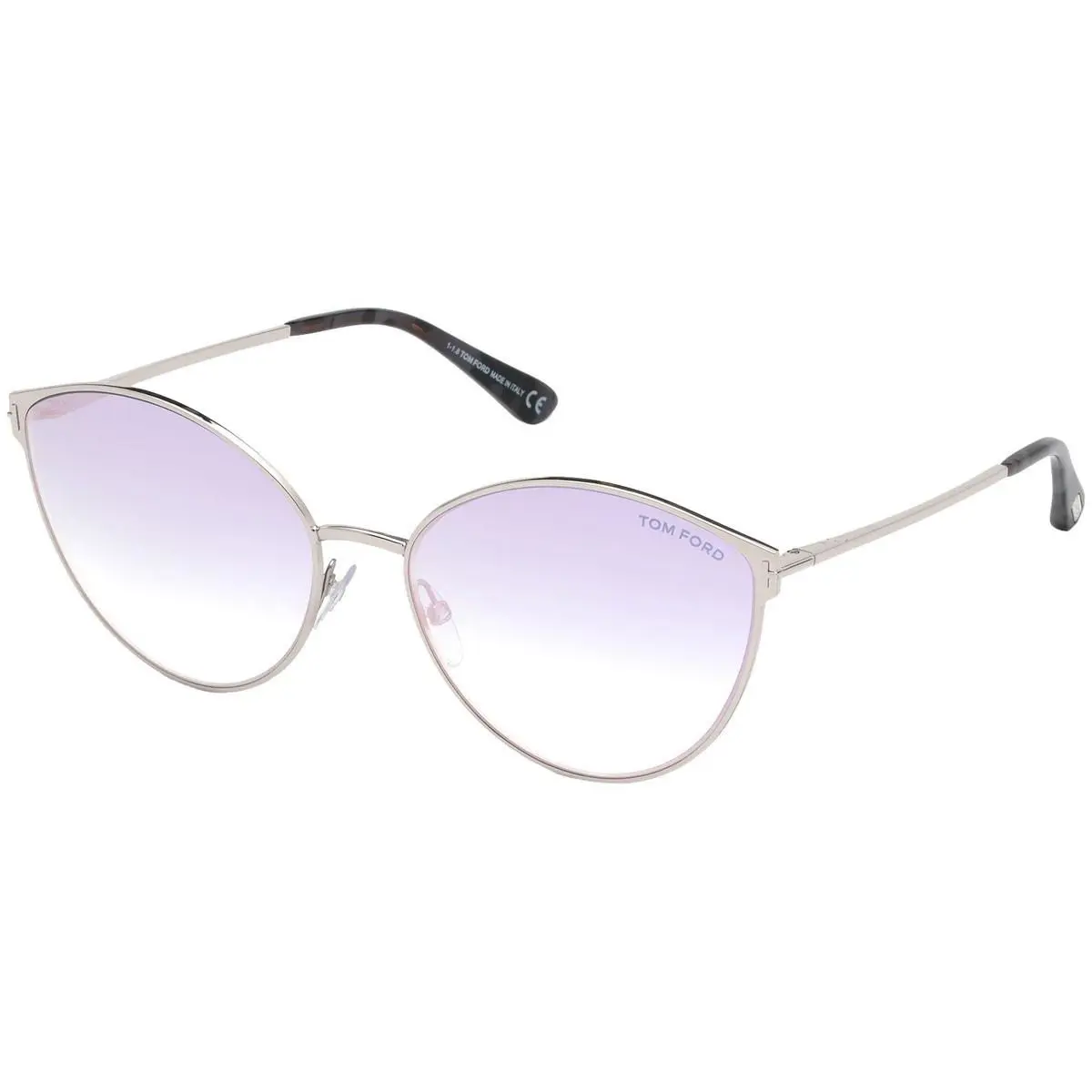 Tom Ford FT0654 16Z Silver Cat Eye Zeila Sunglasses