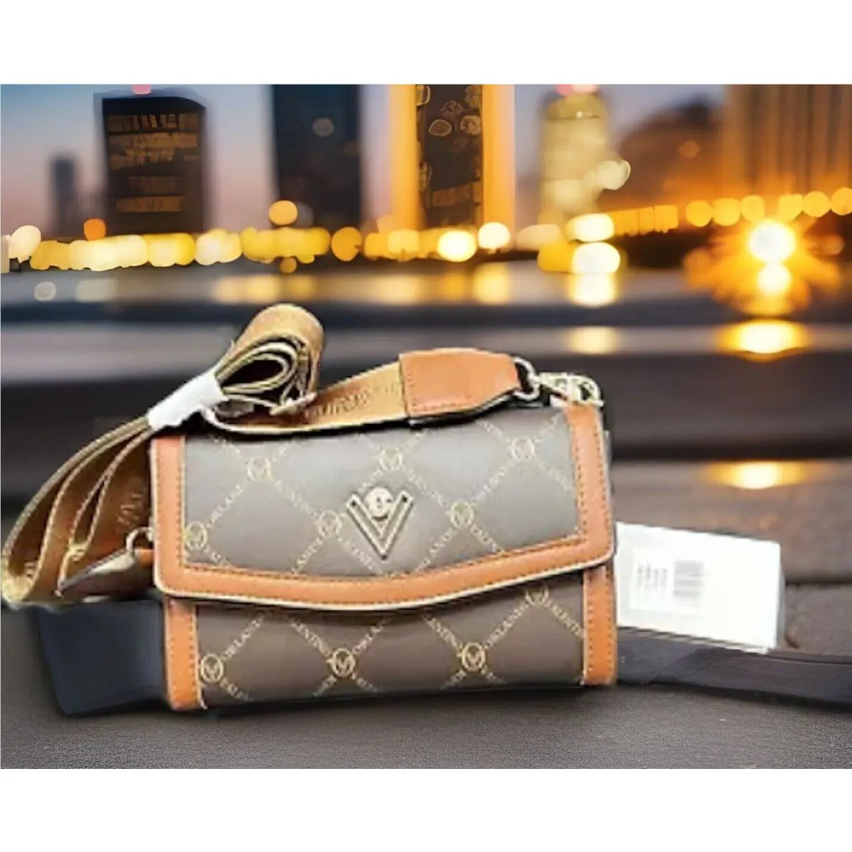 Valentino Orlandi Snap Close Printed Handbag 7In x 5 In W/tags