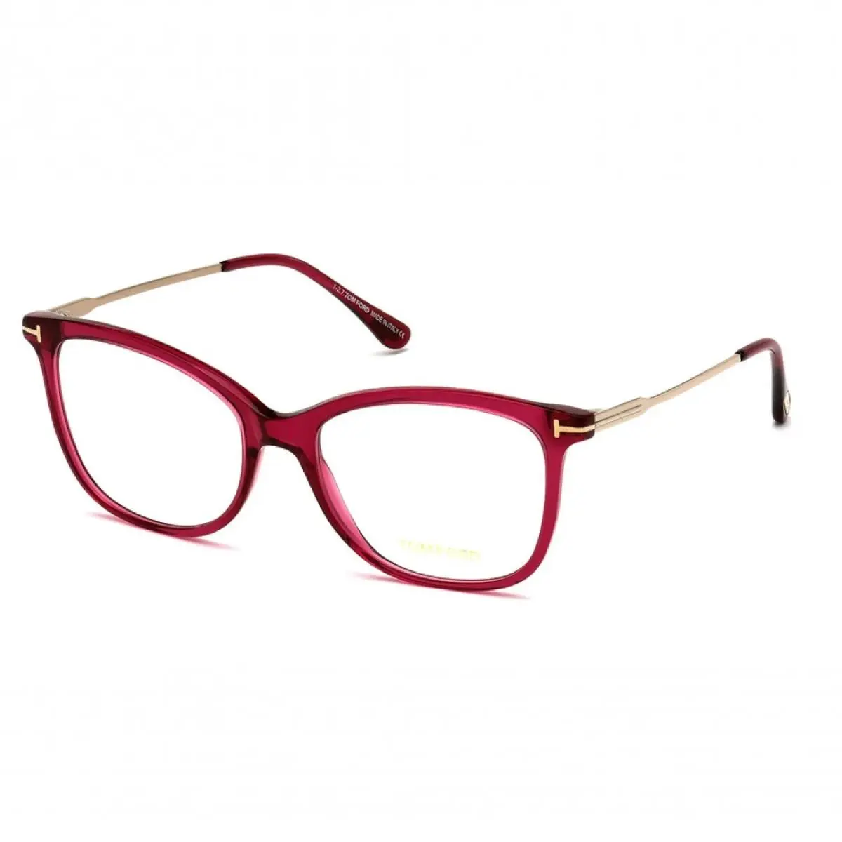 Tom Ford FT5510 081 Shiny Transparent Violet 52mm Eyeglasses