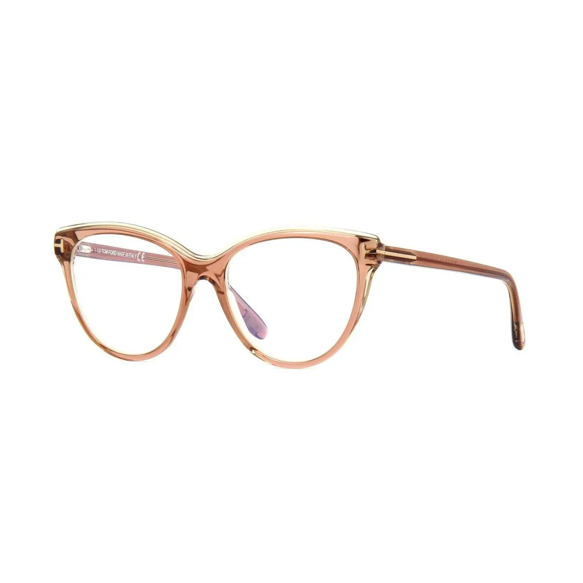 Tom Ford FT5618-B Blue Block Beige Crystal 045 Eyeglasses