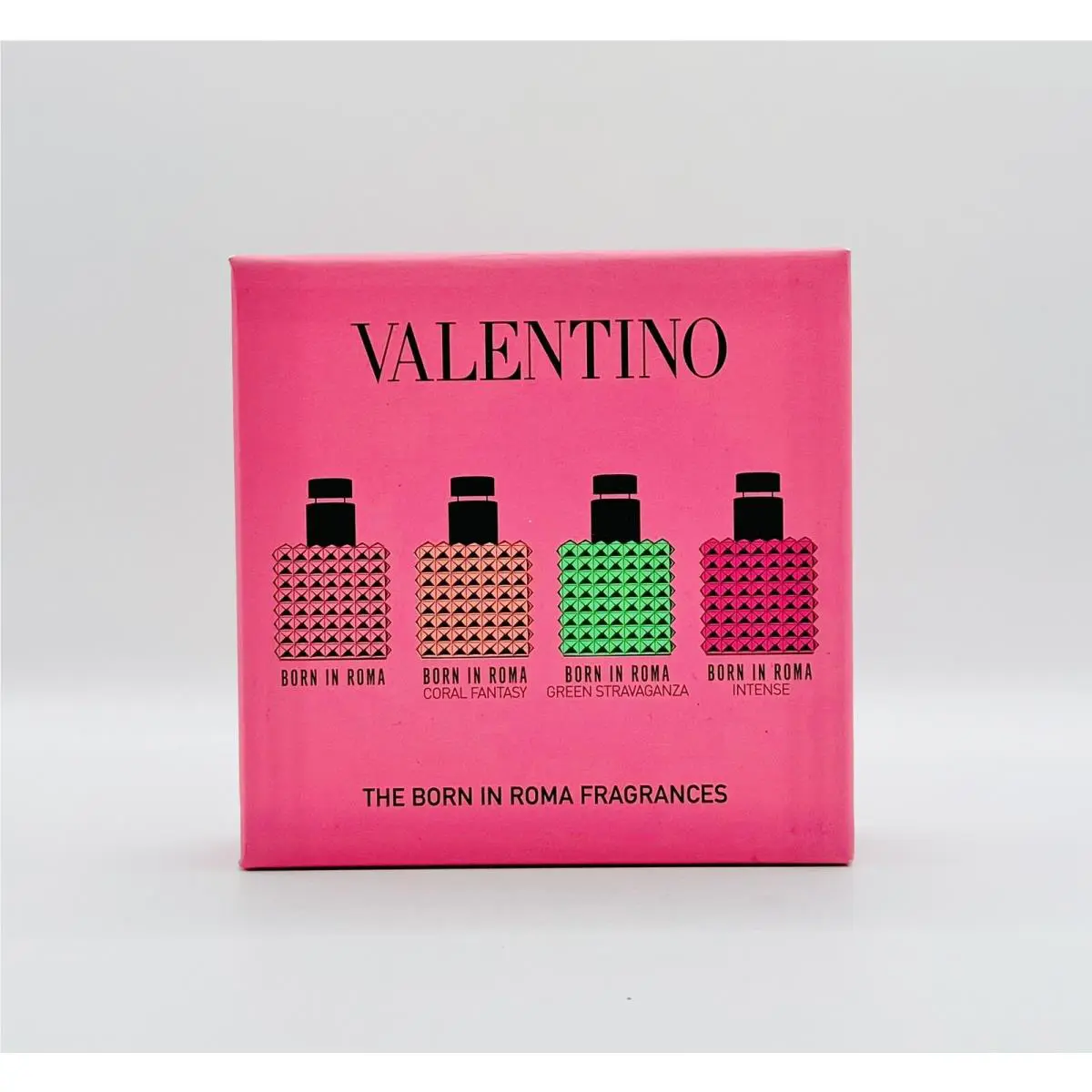 4PC Valentino Donna Born in Roma Edp Perfume Splash Mini Set 4x 6 ml/0.2 oz