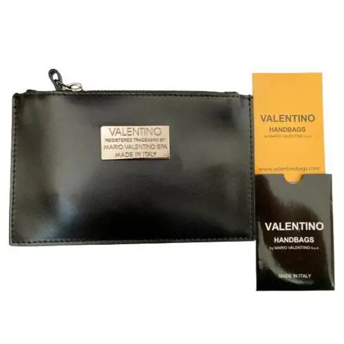 Valentino By Mario Valentino Leather Pouch 4.5in X 7