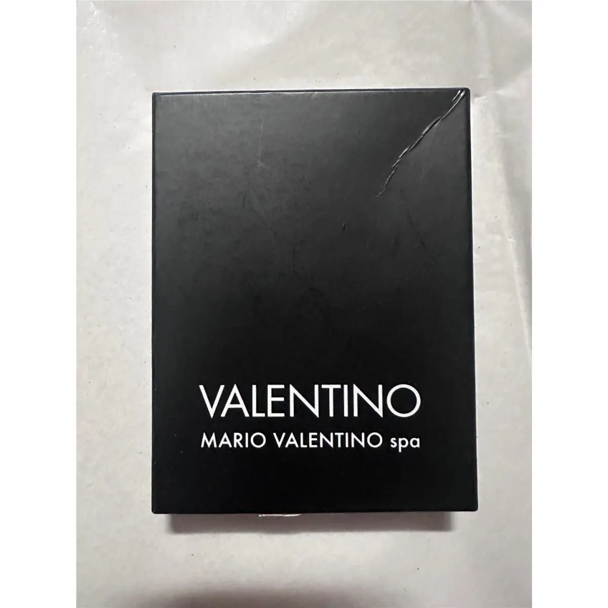 Men`s Valentino Leather Adrian Card Holder 6 Card Slot Designer Italy