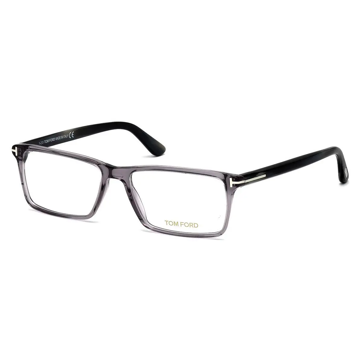 Tom Ford Men Geometric Eyeglasses FT5408 020 Grey 56mm