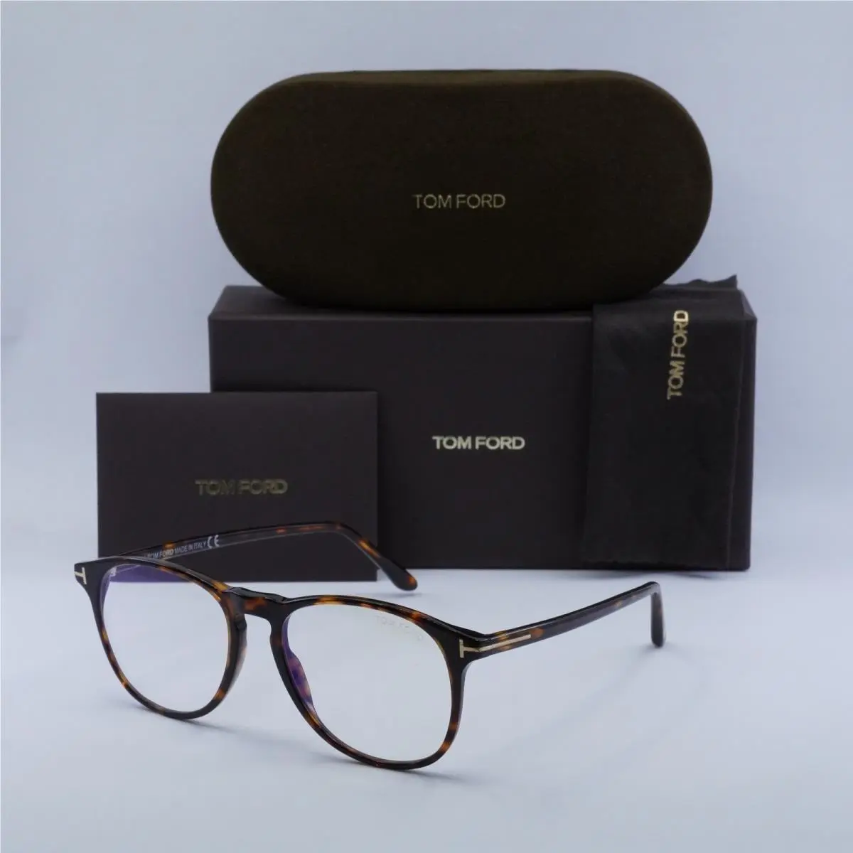 FT5805-B/V 054 Light Havana 52mm Eyeglasses by Tom Ford