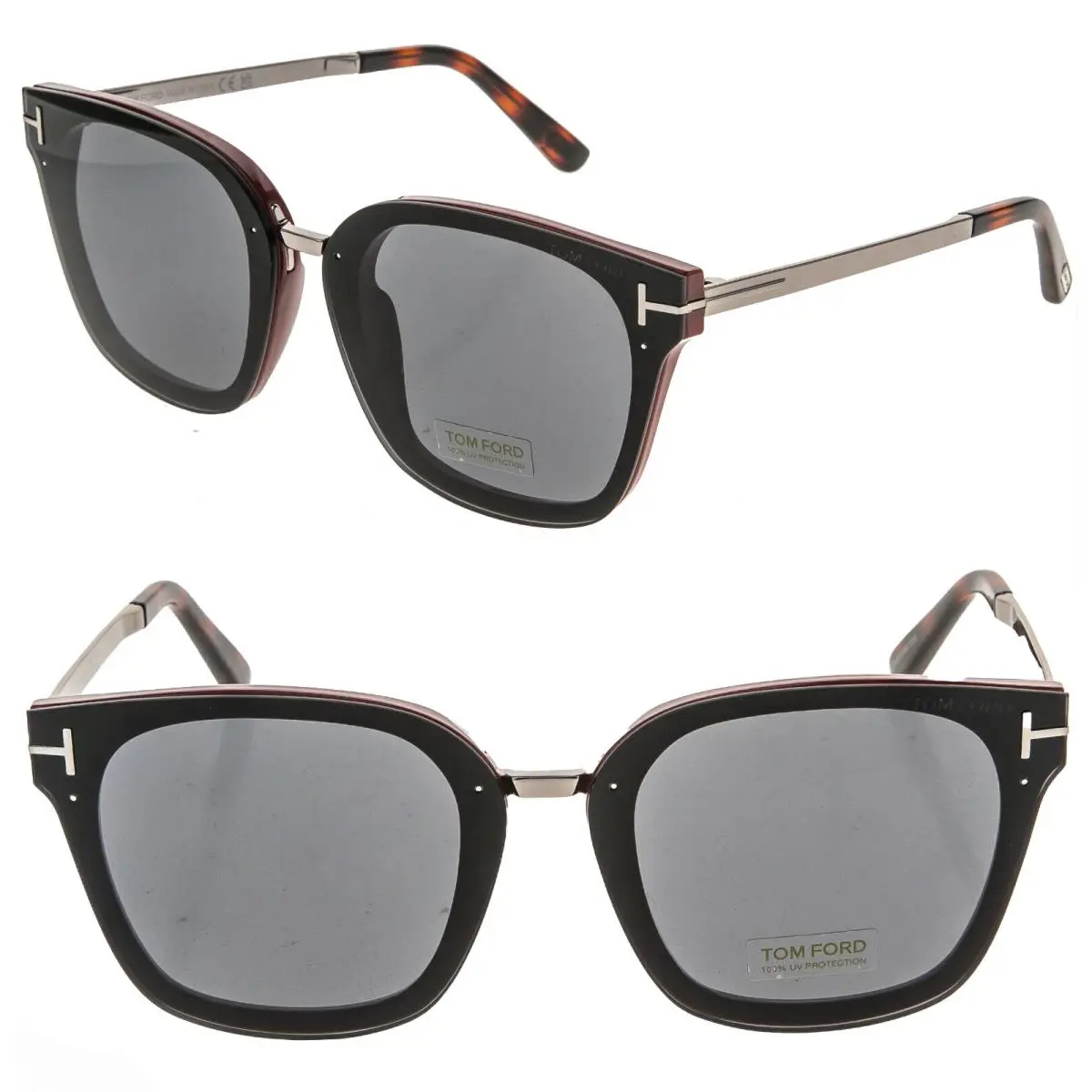 Tom Ford Philippa 02 TF1014 71A Black Red Butterfly Sunglasses 1014