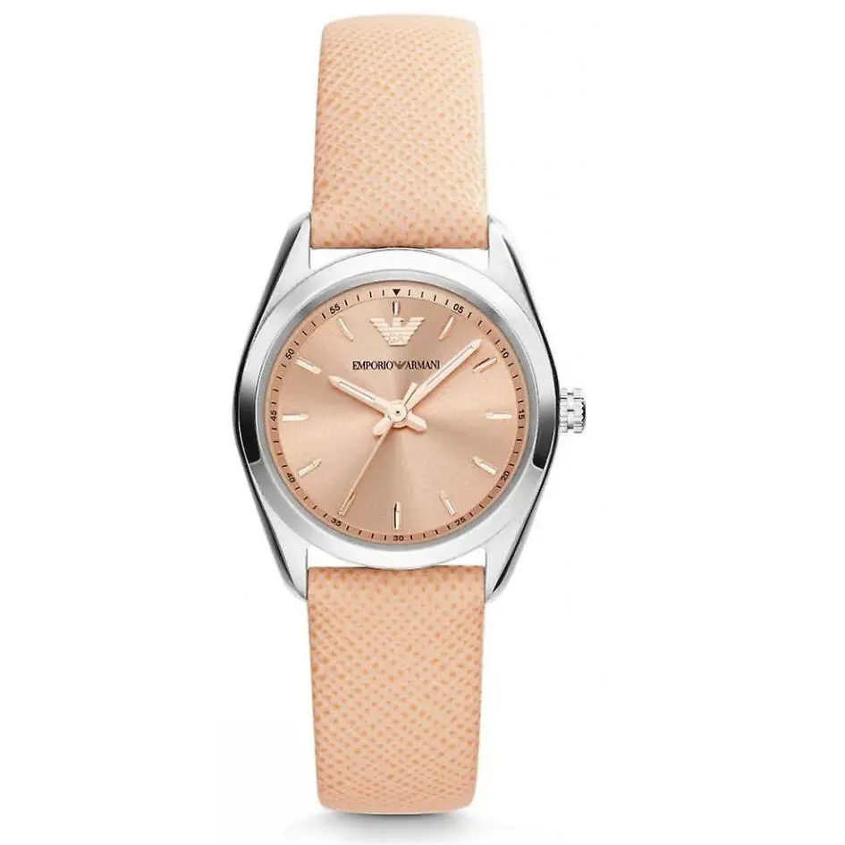 Emporio Armani AR6032 Sportivo Orange Leather Women`s Watch