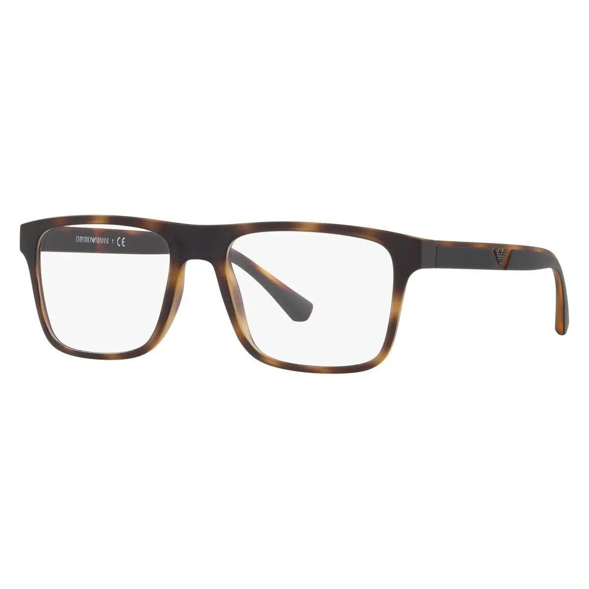 Emporio Armani Man Sunglasses EA4115 58021W 54mm Matte Havana - Clear Lens
