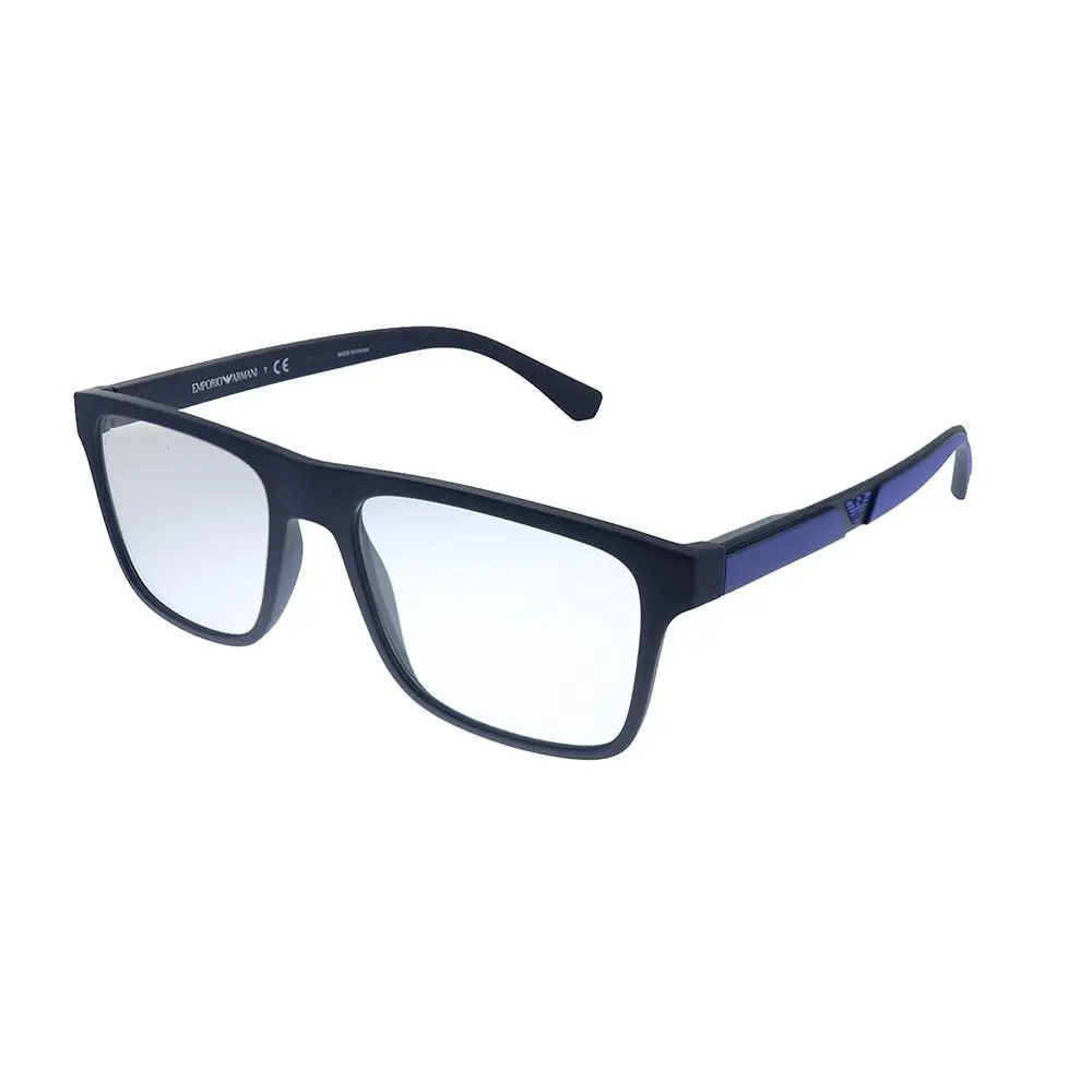 Man Sunglasses EA4115 58021W 54mm Matte Havana - Clear Lens by Emporio Armani