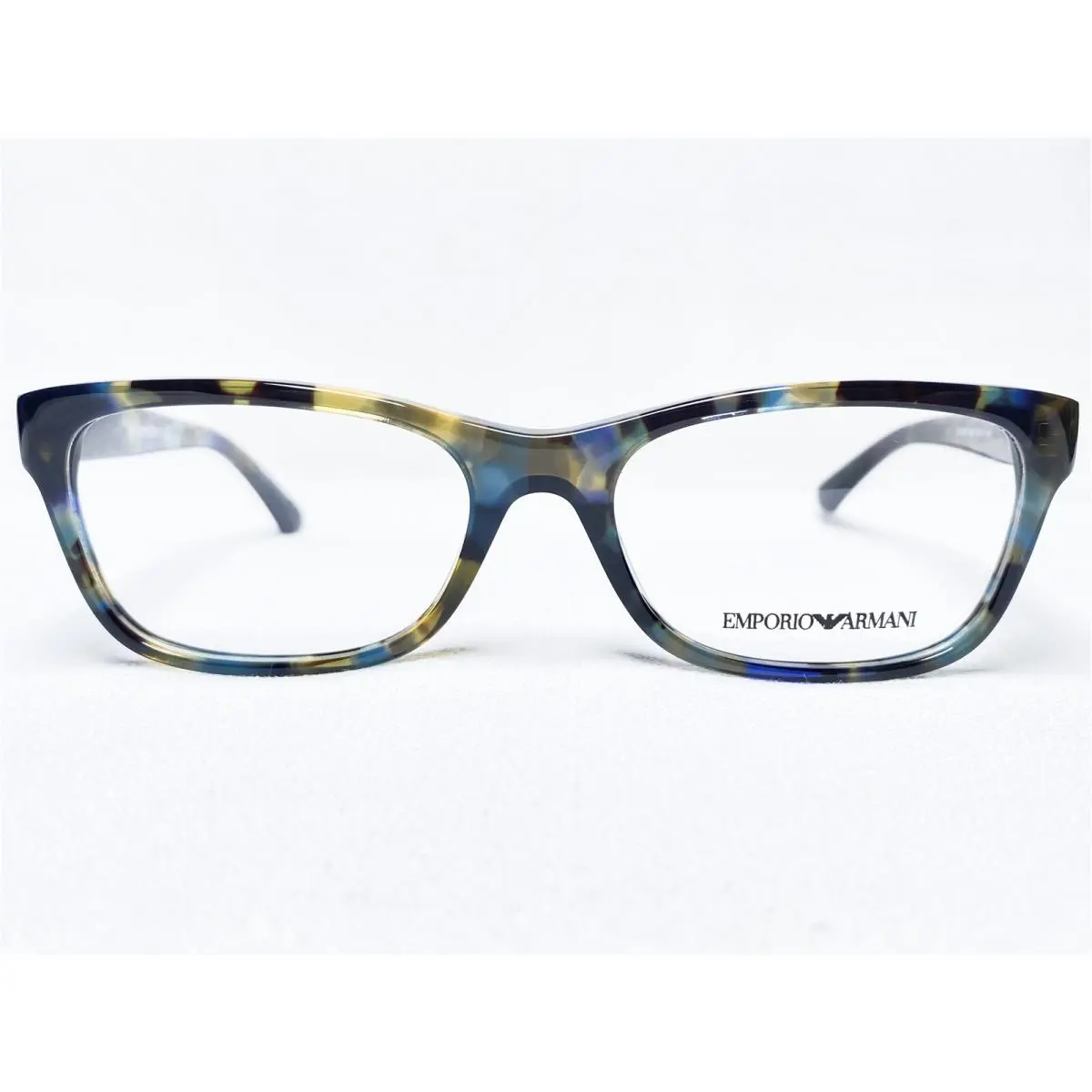 Emporio Armani EA3093 5542 Womens Havana Spot Blue Eyeglasses Frames 53/17