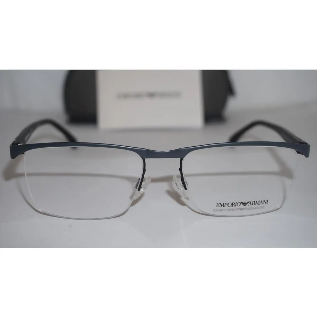 Emporio Armani Eyeglasses Half Rim Grey EA1056 3158 55 17 145