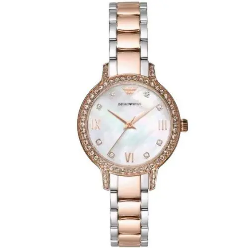 Emporio Armani AR11059 Gianni T-bar Rose Gold Tone Fashion Women`s Watch