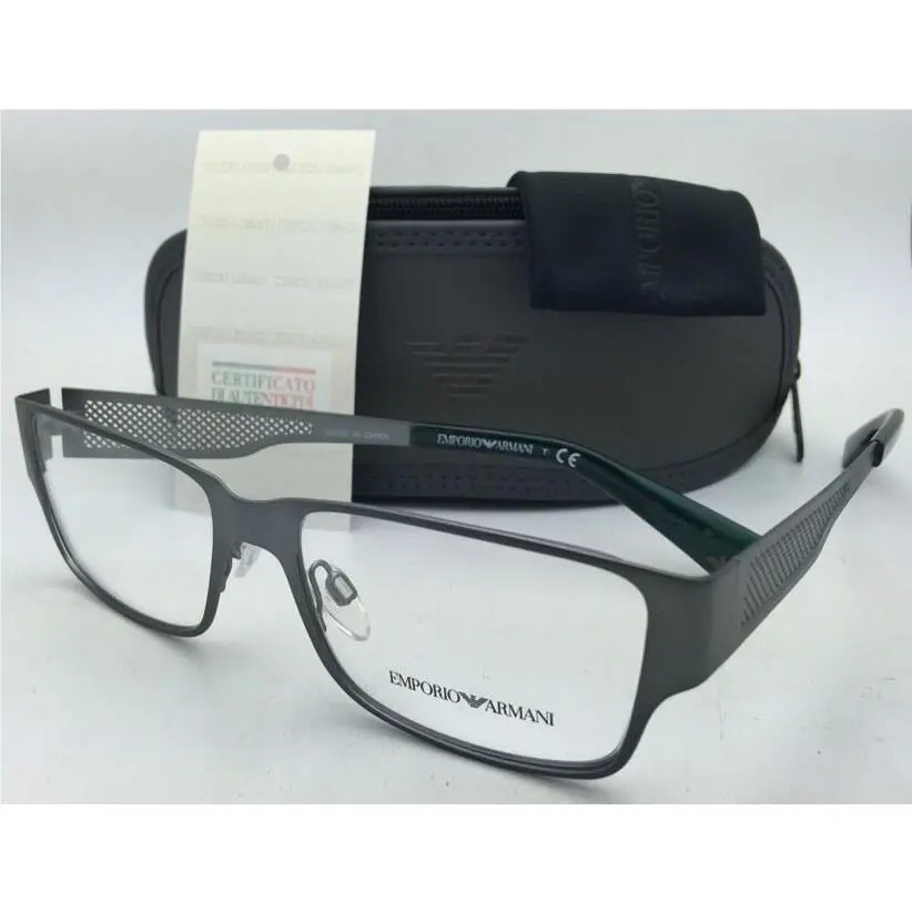 Emporio Armani Eyeglasses EA 1022 3055 53-16 Matte Grey Frames W/demo Lenses