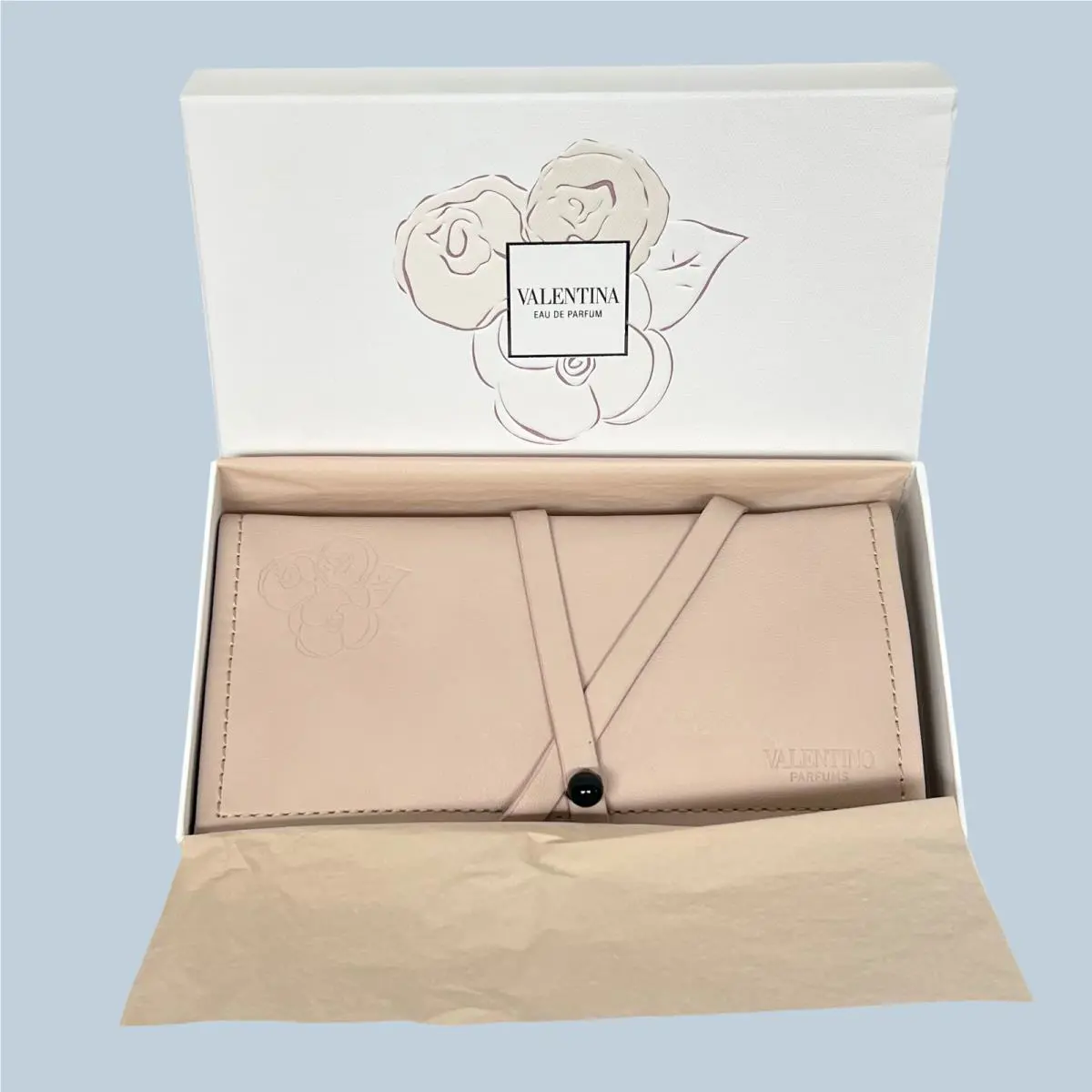 Valentino Valentina - Travel Soft Pink Luxury Make Up Pouch W/ Box