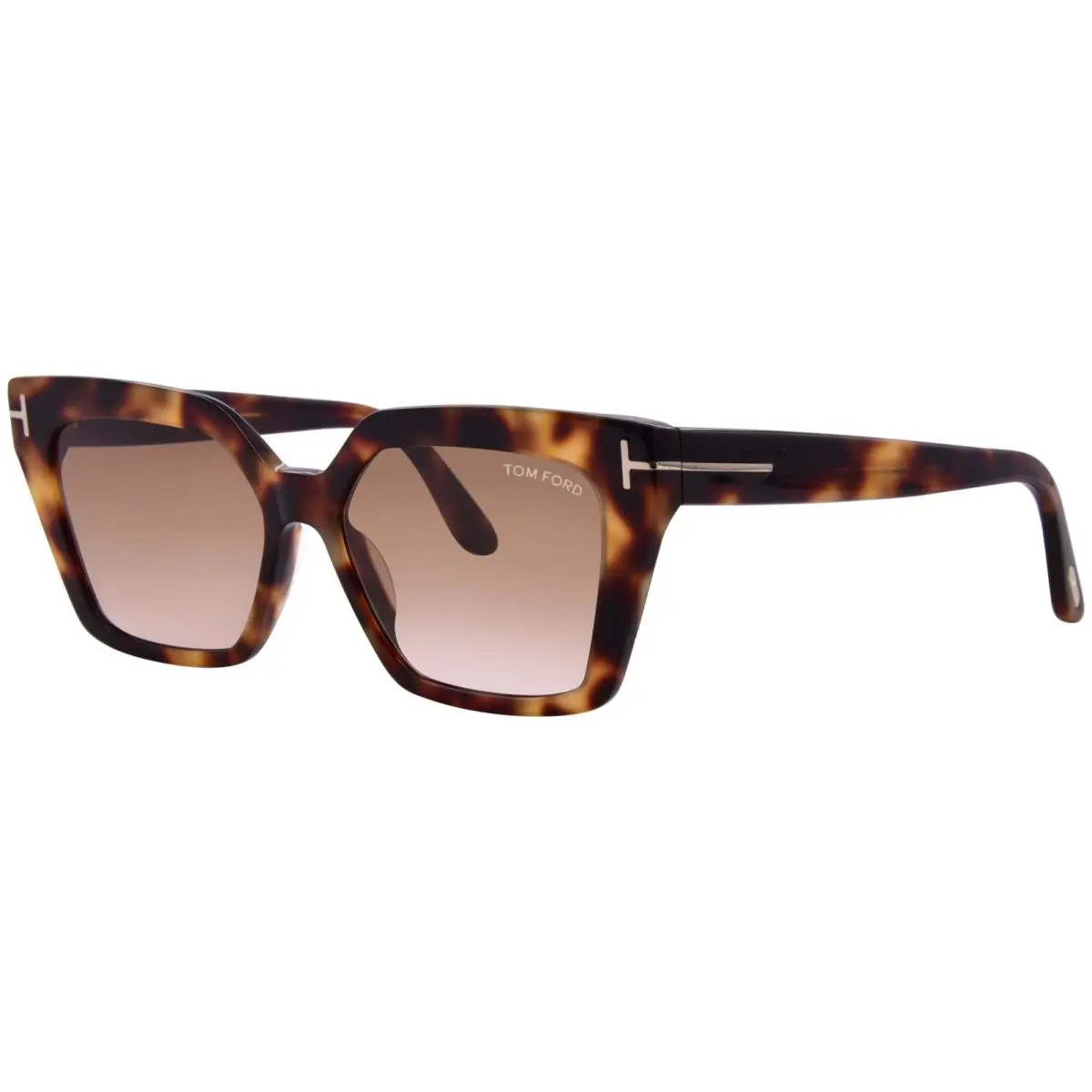 Tom Ford FT1030 53F Sunglasses Women`s Havana/brown Gradient Cat Eye 53mm