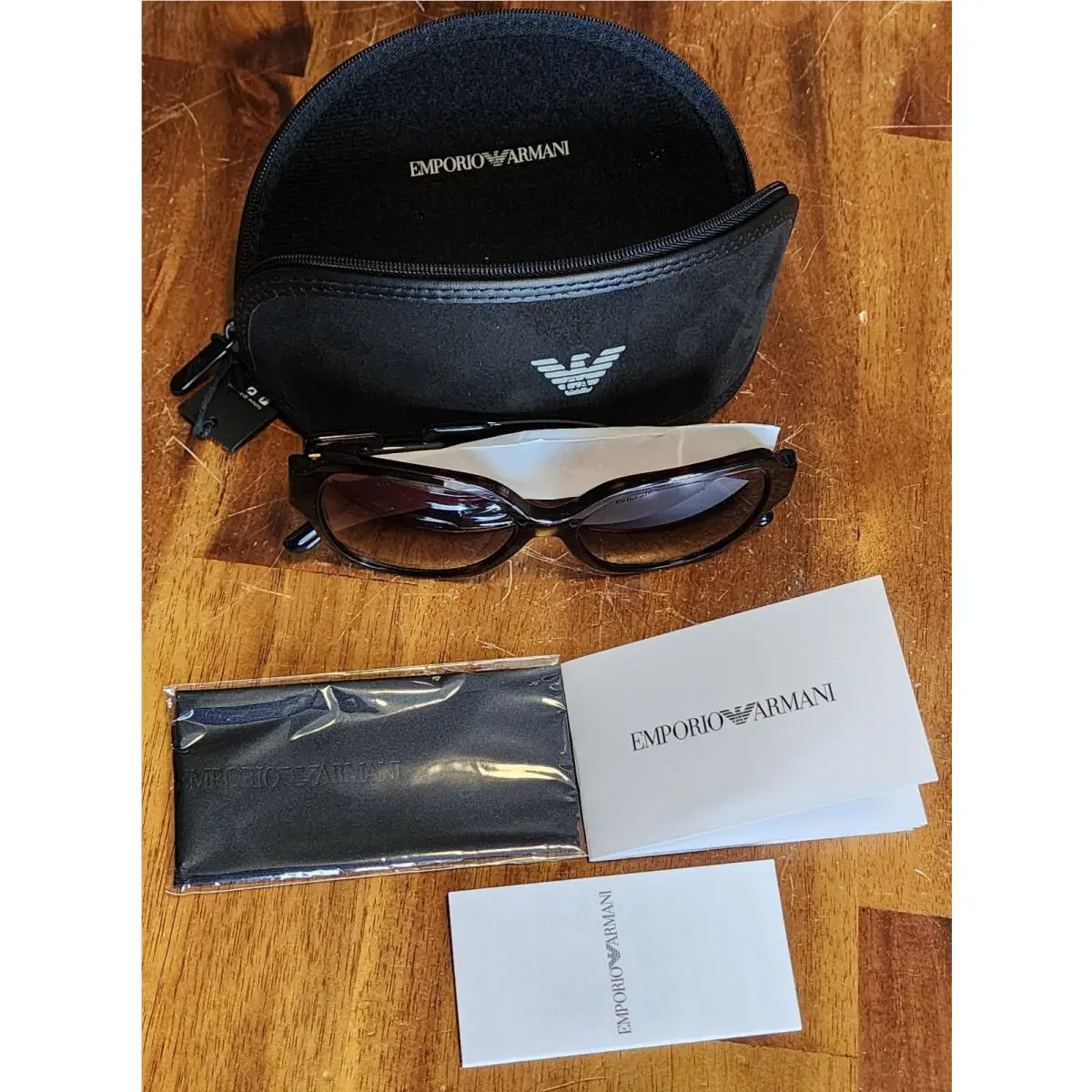 Emporio Armani EA4202 502613 Shiny Havana Gradient Brown 54mm Women`s Sunglasses