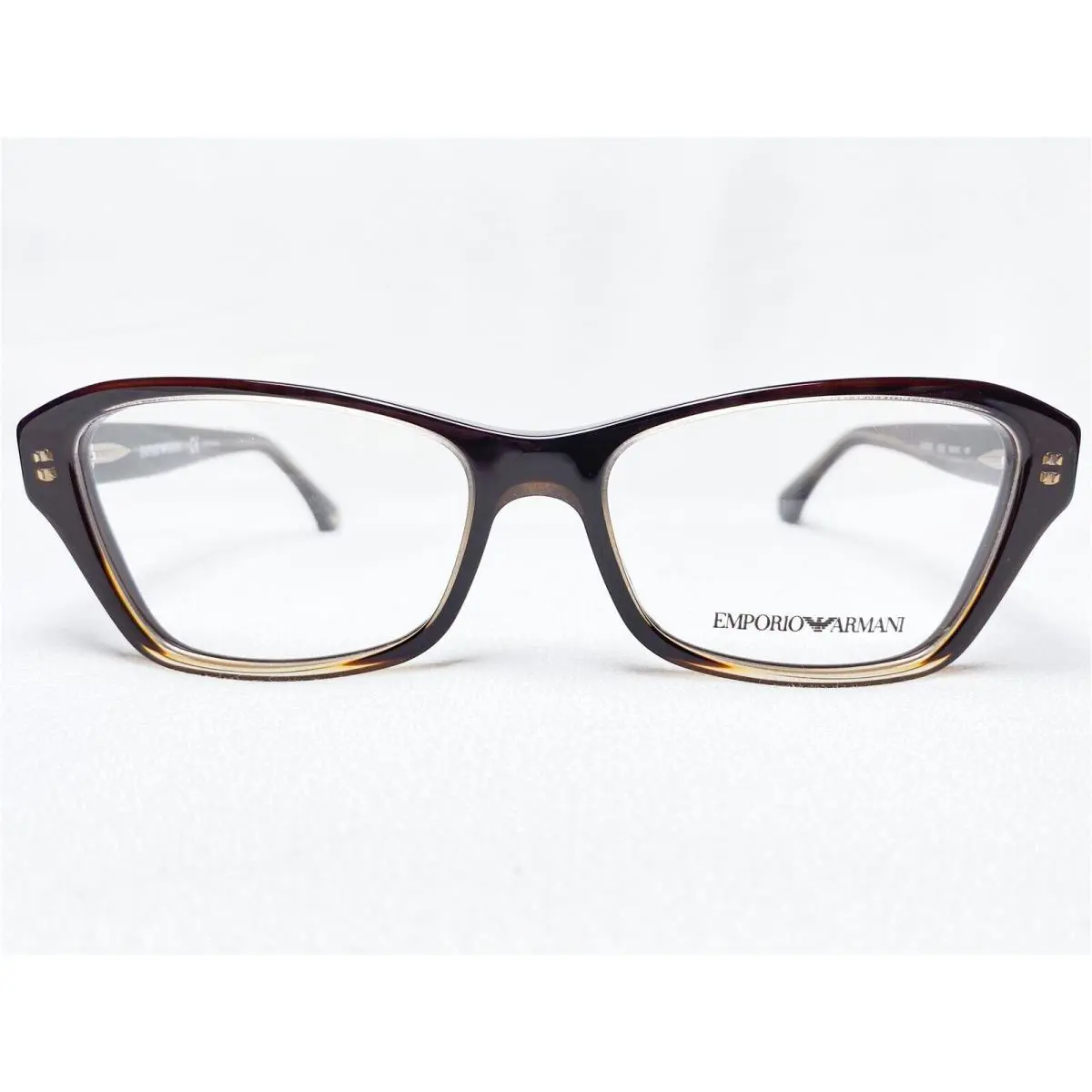 Emporio Armani EA3032 5222 Womens Transparent Brown Eyeglasses Frames 54/16