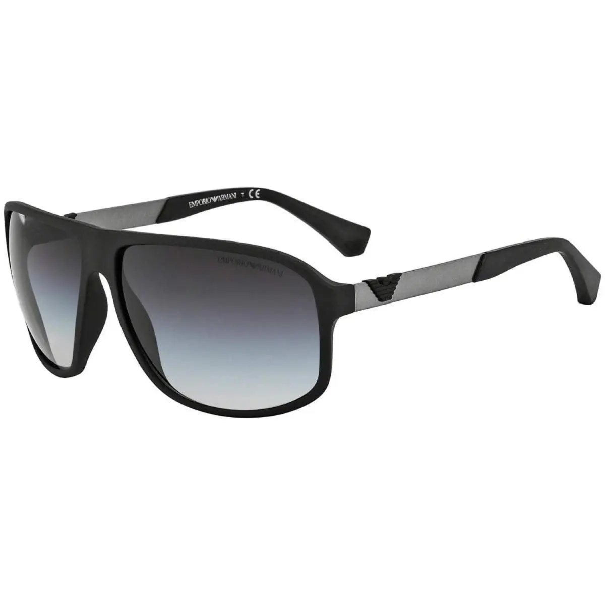 EA4029 Sunglasses Rubber Black/gradient Grey 64 mm by Emporio Armani