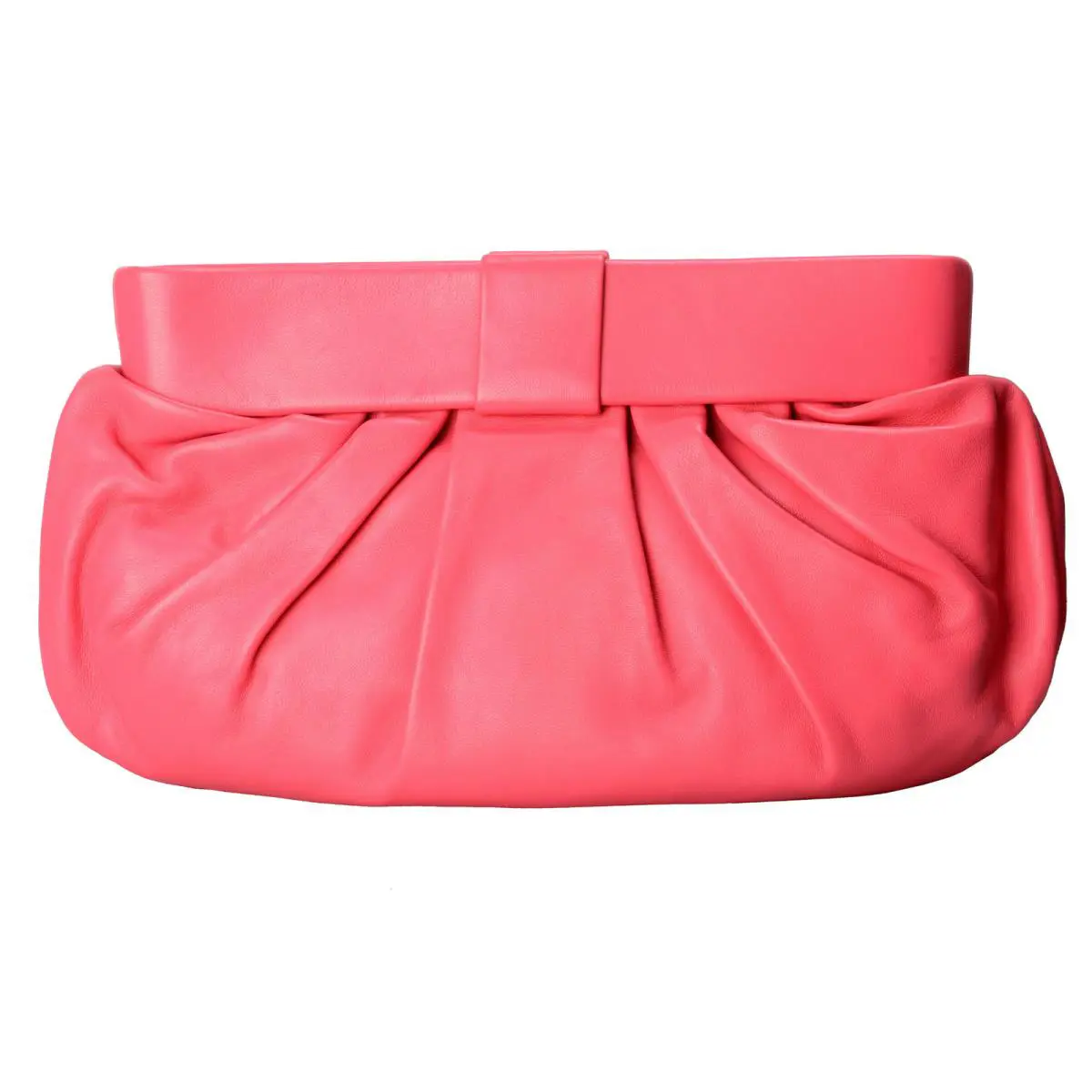 Red  Women`s Pink Leather Clutch by Valentino