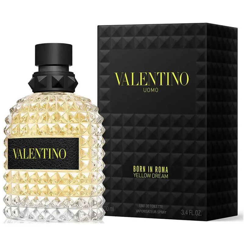 Valentino Uomo Born In Roma Yellow Dream 3.4oz Edt For Men Box